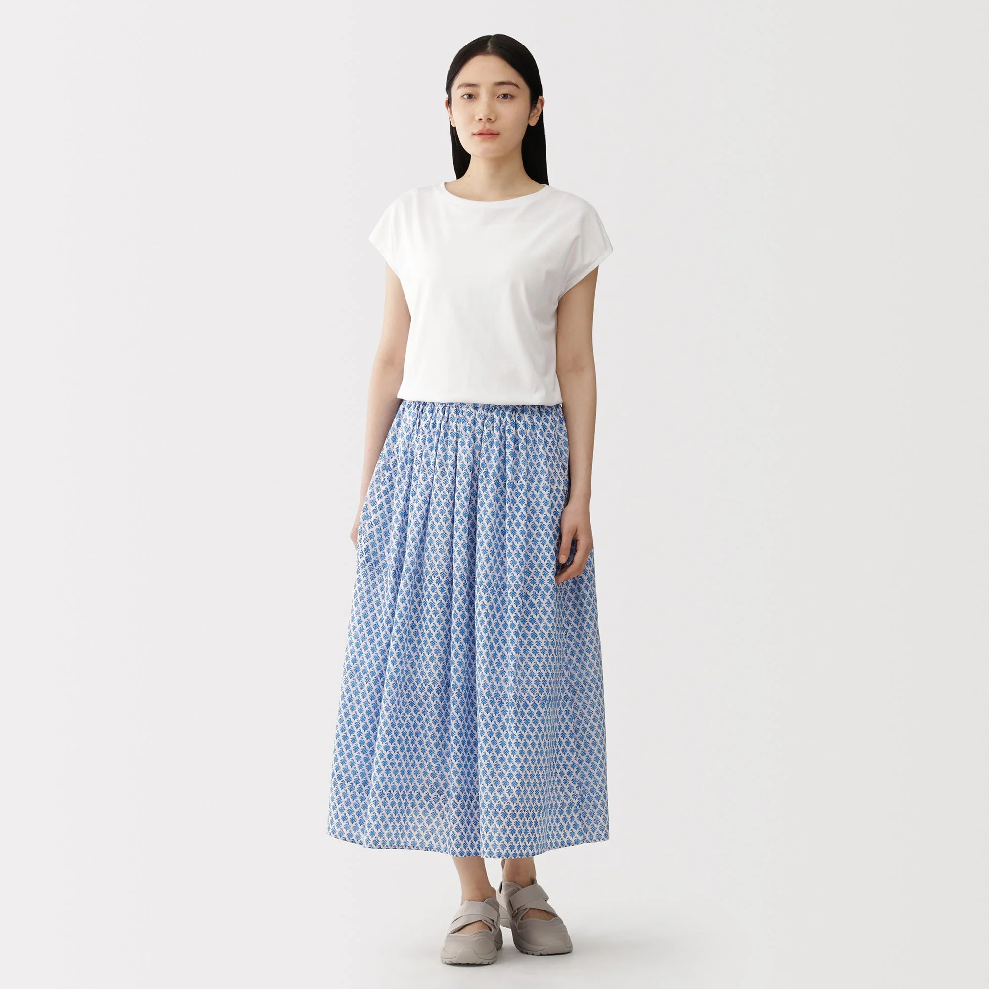 Block Print Gathered Skirt - Image 4