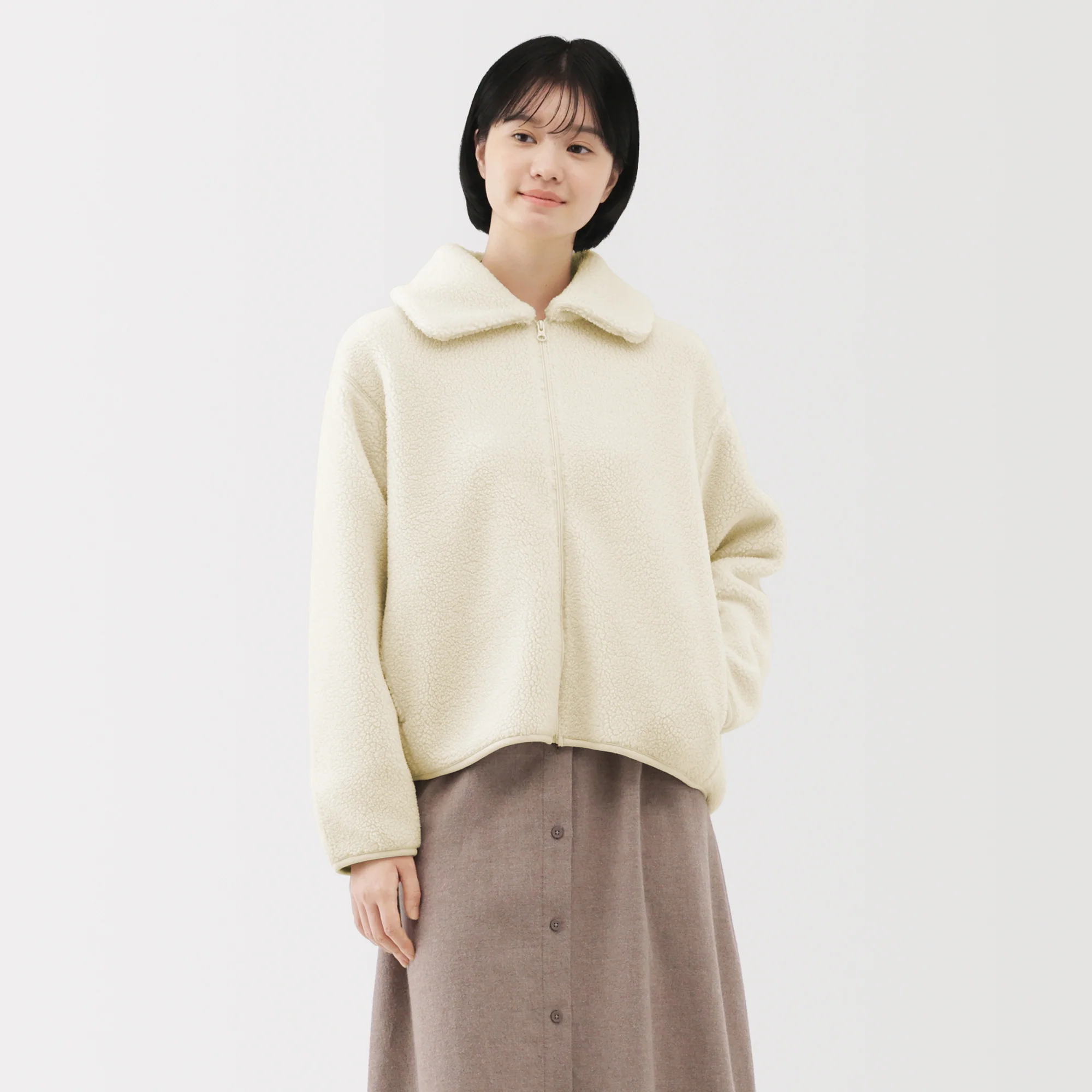 Boa Fleece Collar Jacket - Image 21