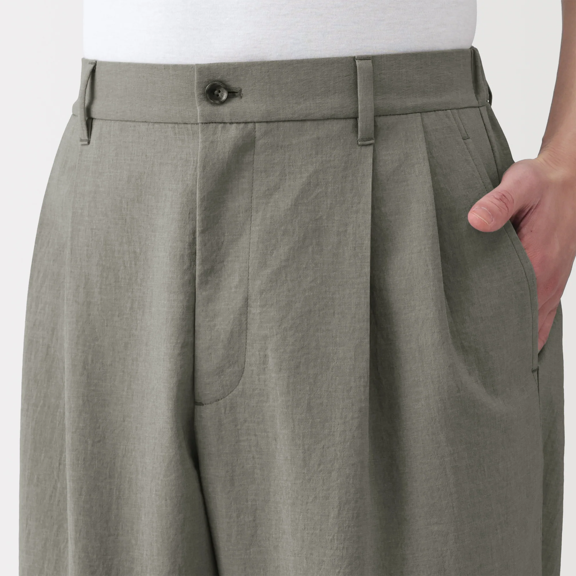 Breathable Double-Pleated Pants - Image 7