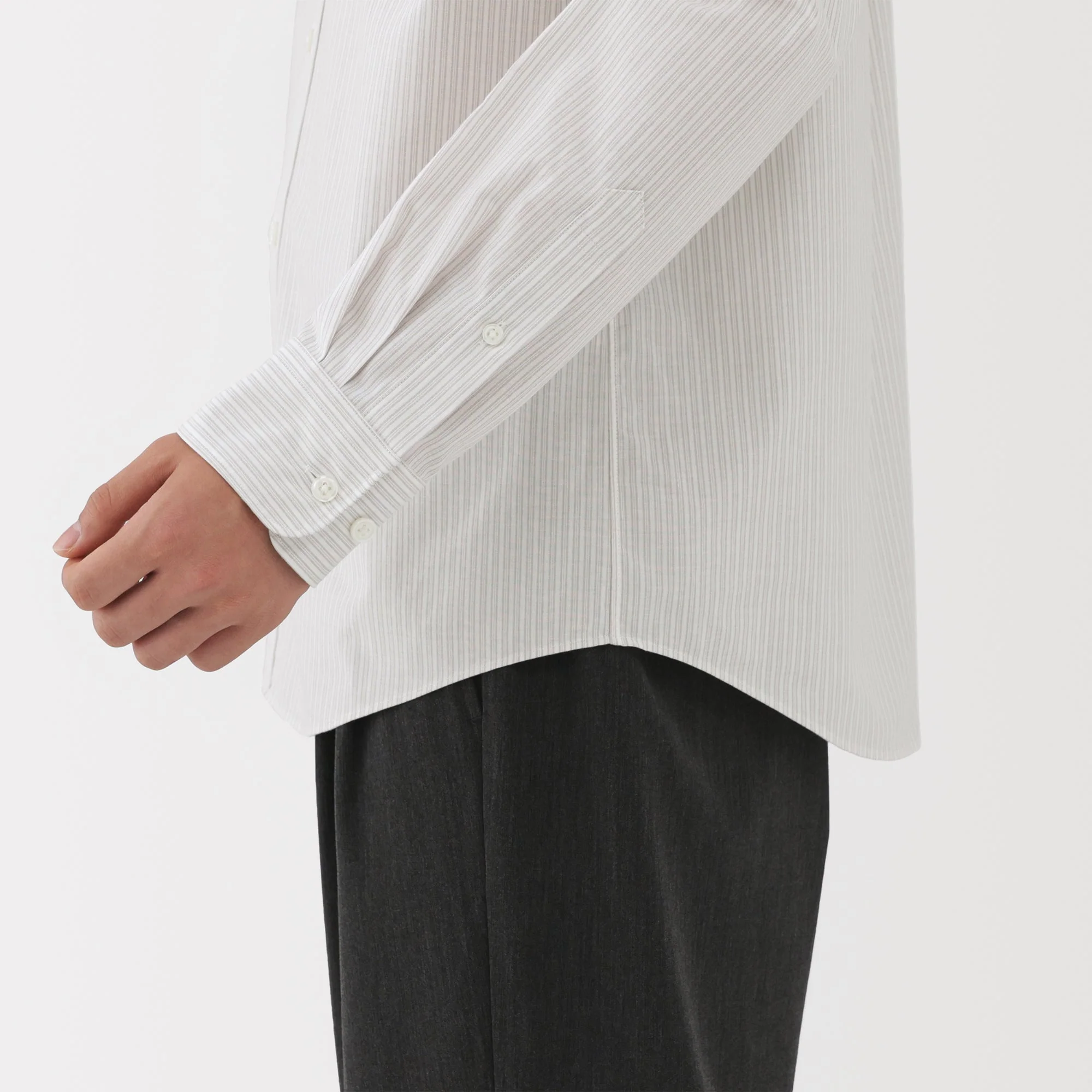 Broadcloth Stand Collar Shirt - Image 17