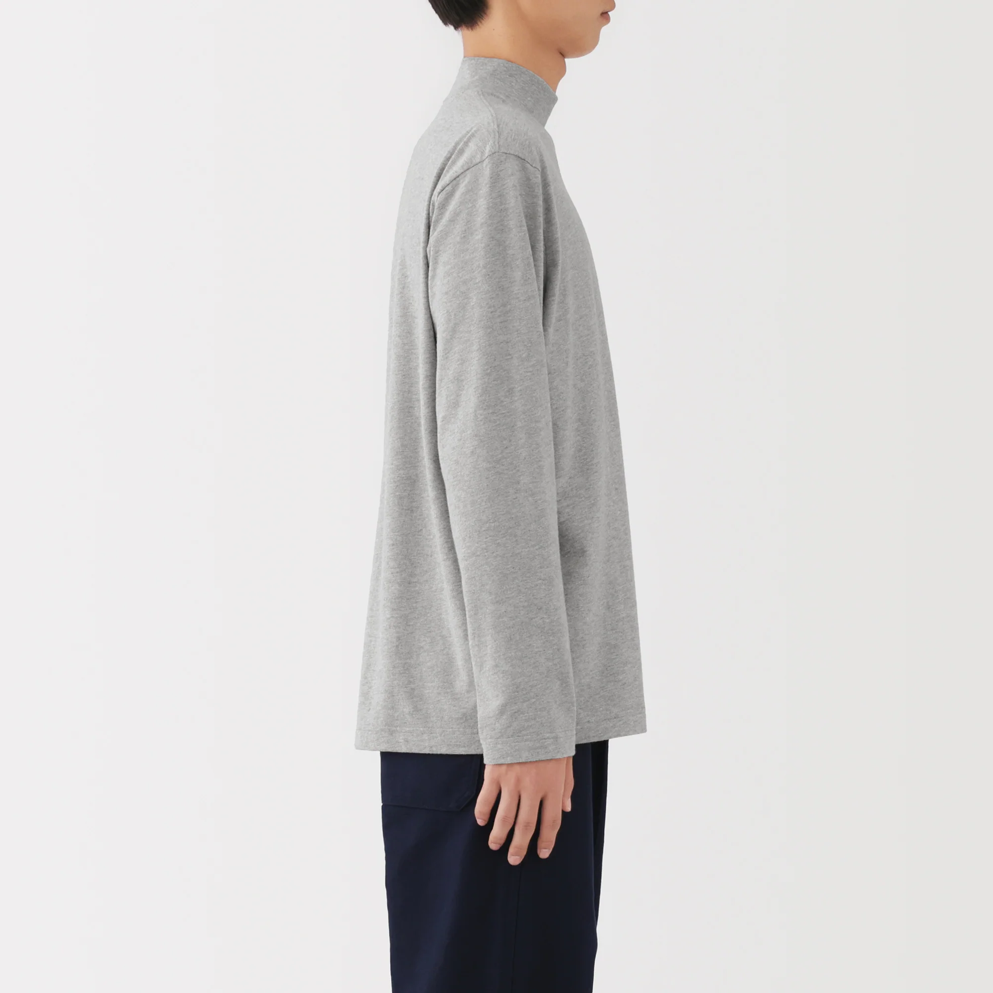 Brushed High Neck T-Shirt - Image 45