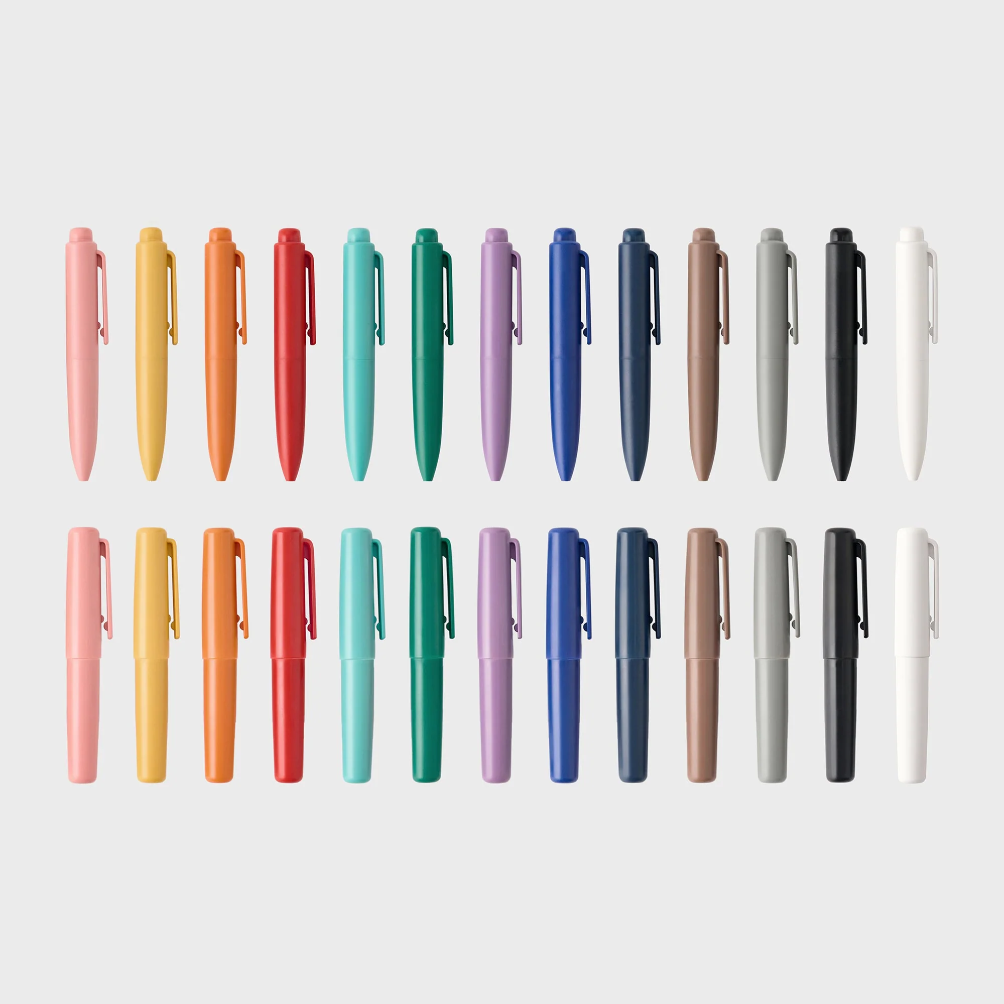 Compact Gel Ink Ballpoint Pen Knock Type 0.5 mm - Purple - Image 10