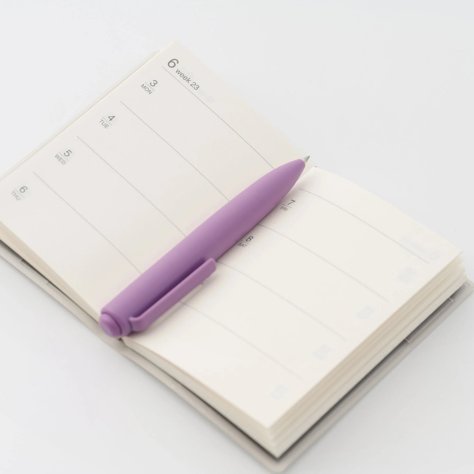 Compact Gel Ink Ballpoint Pen Knock Type 0.5 mm - Yellow - Image 5