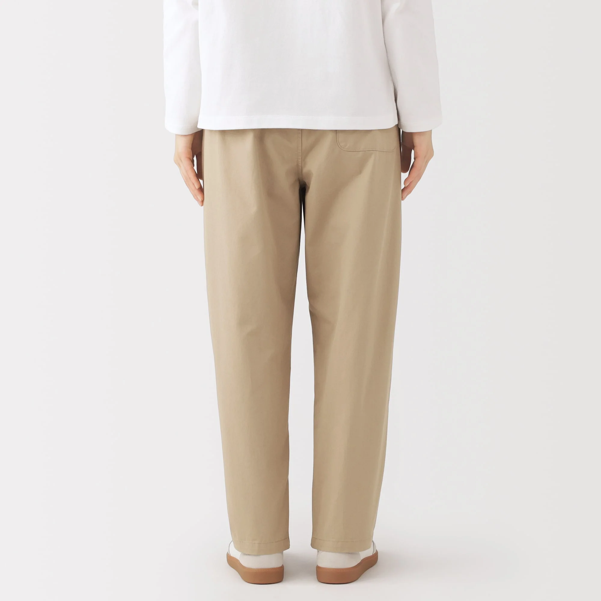 Cotton Easy Tapered Trousers - Image 6