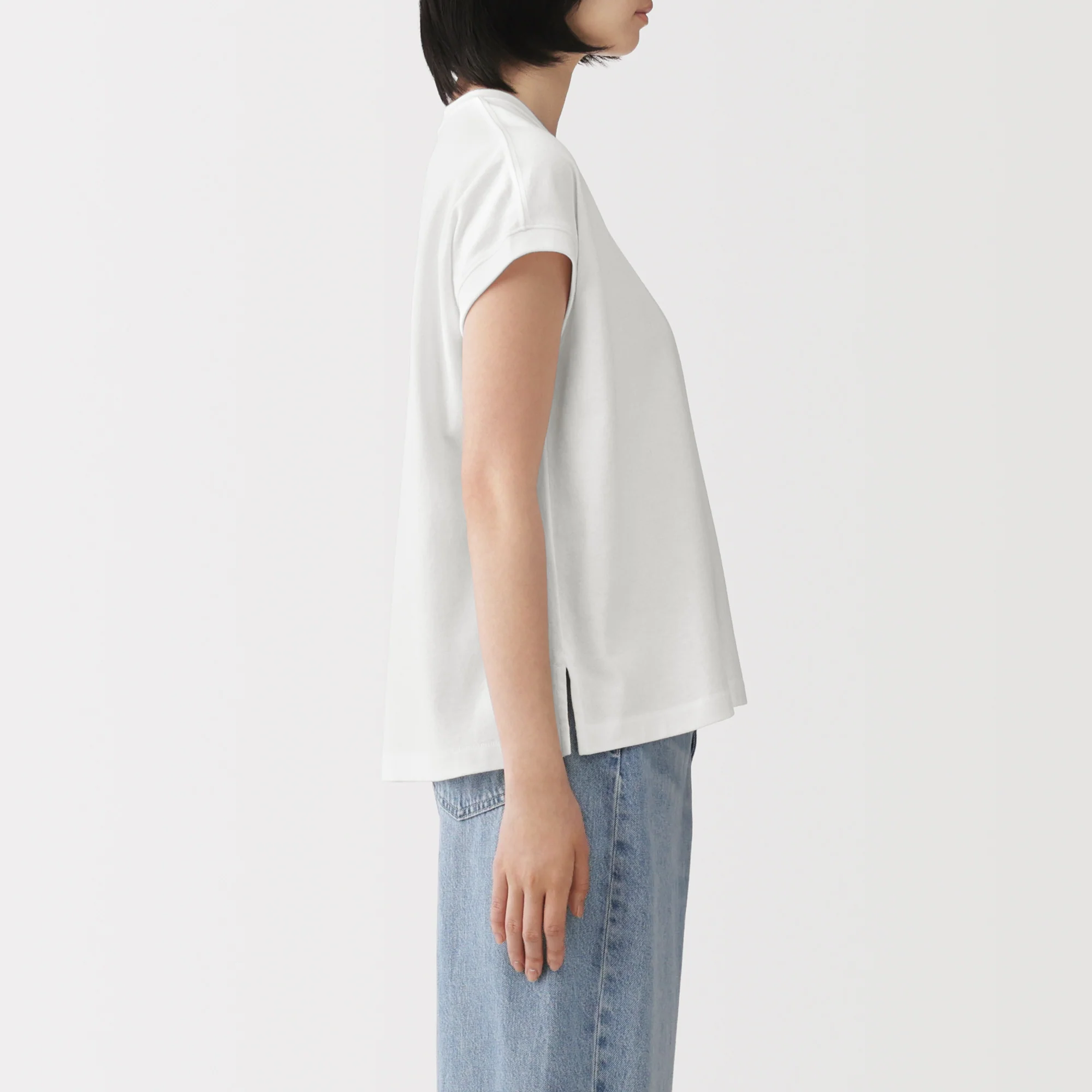 Cotton Jersey French Sleeve T-Shirt - Image 14