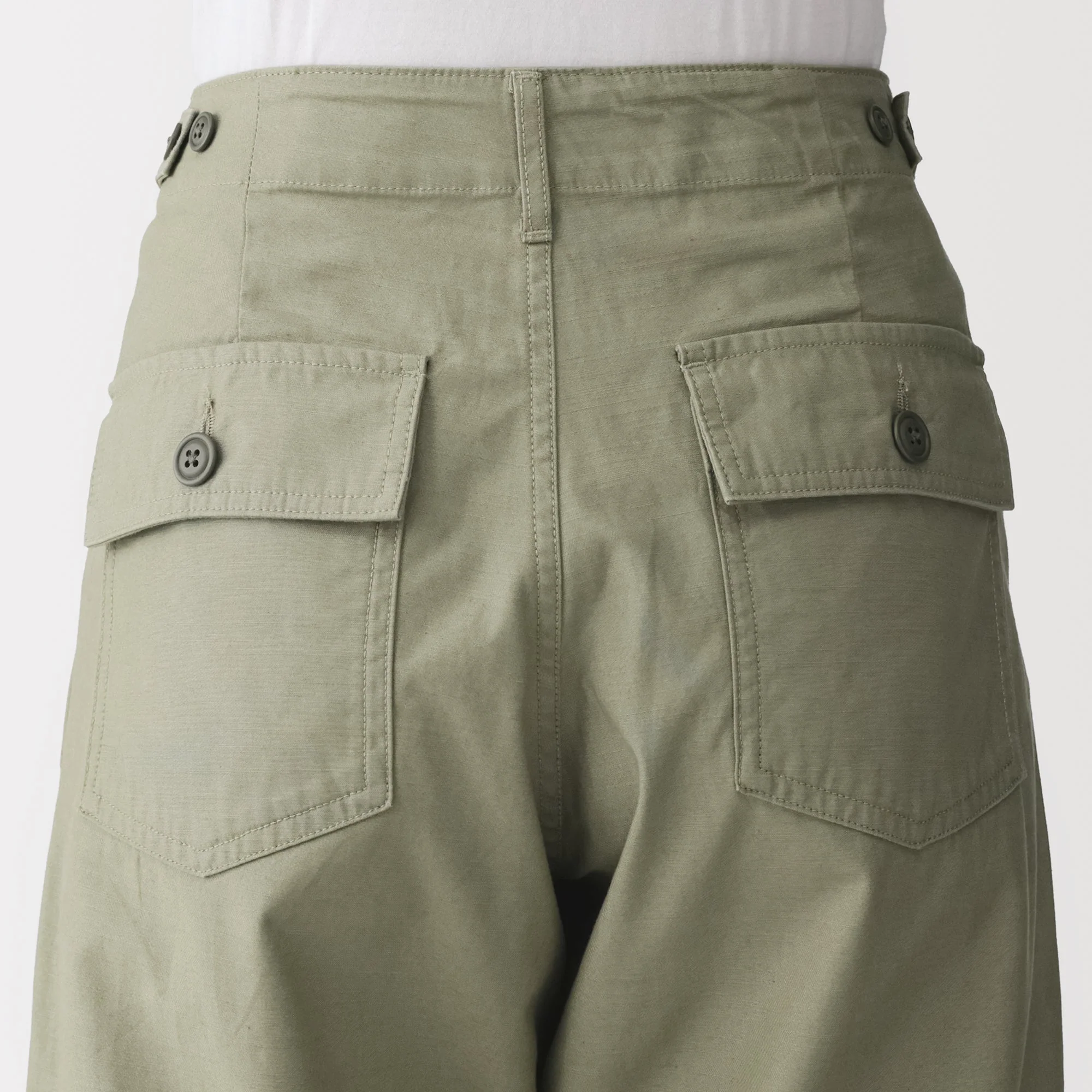 Cotton Satin Baker Pants - Image 8