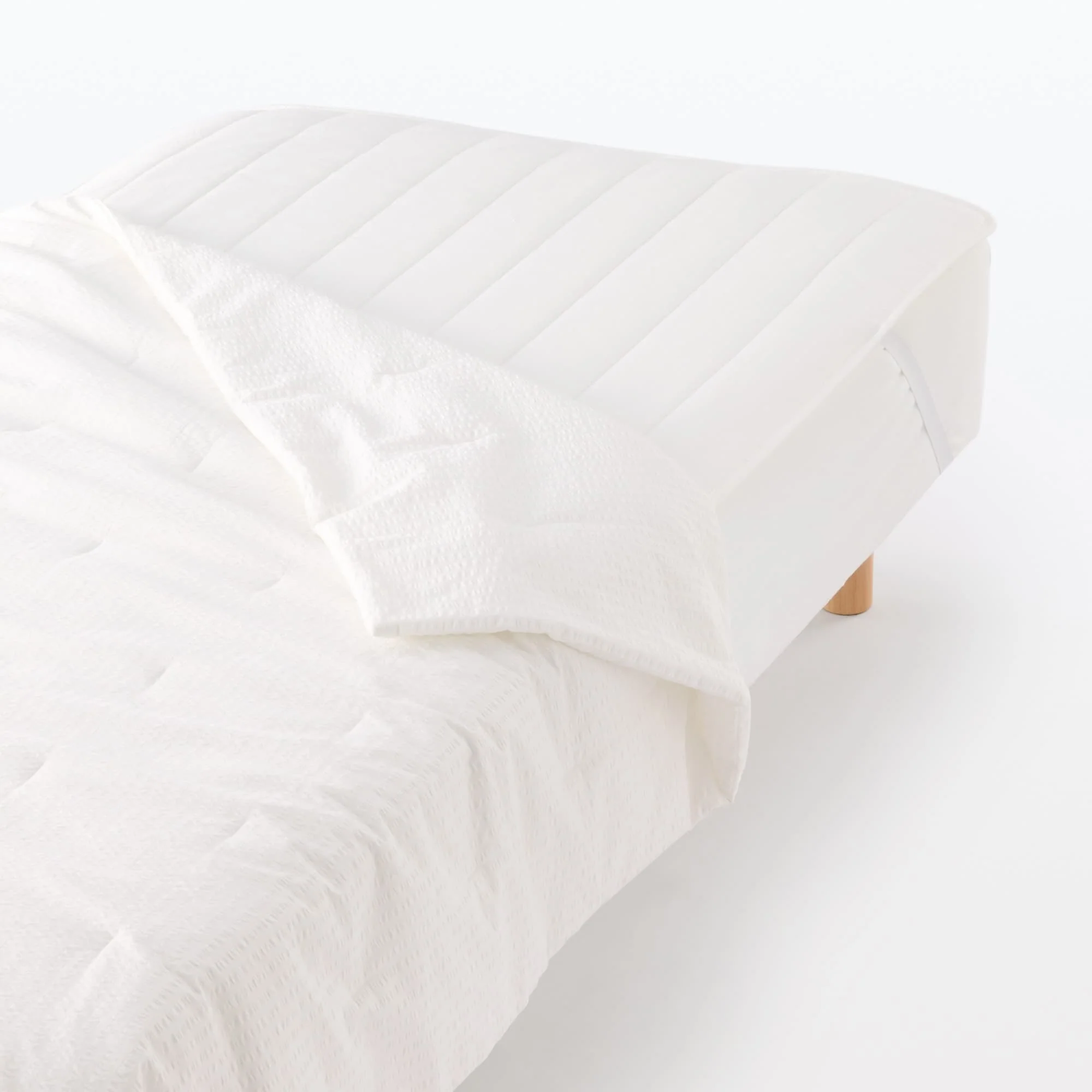 Cotton Seersucker Quilted Pad - King - Image 6