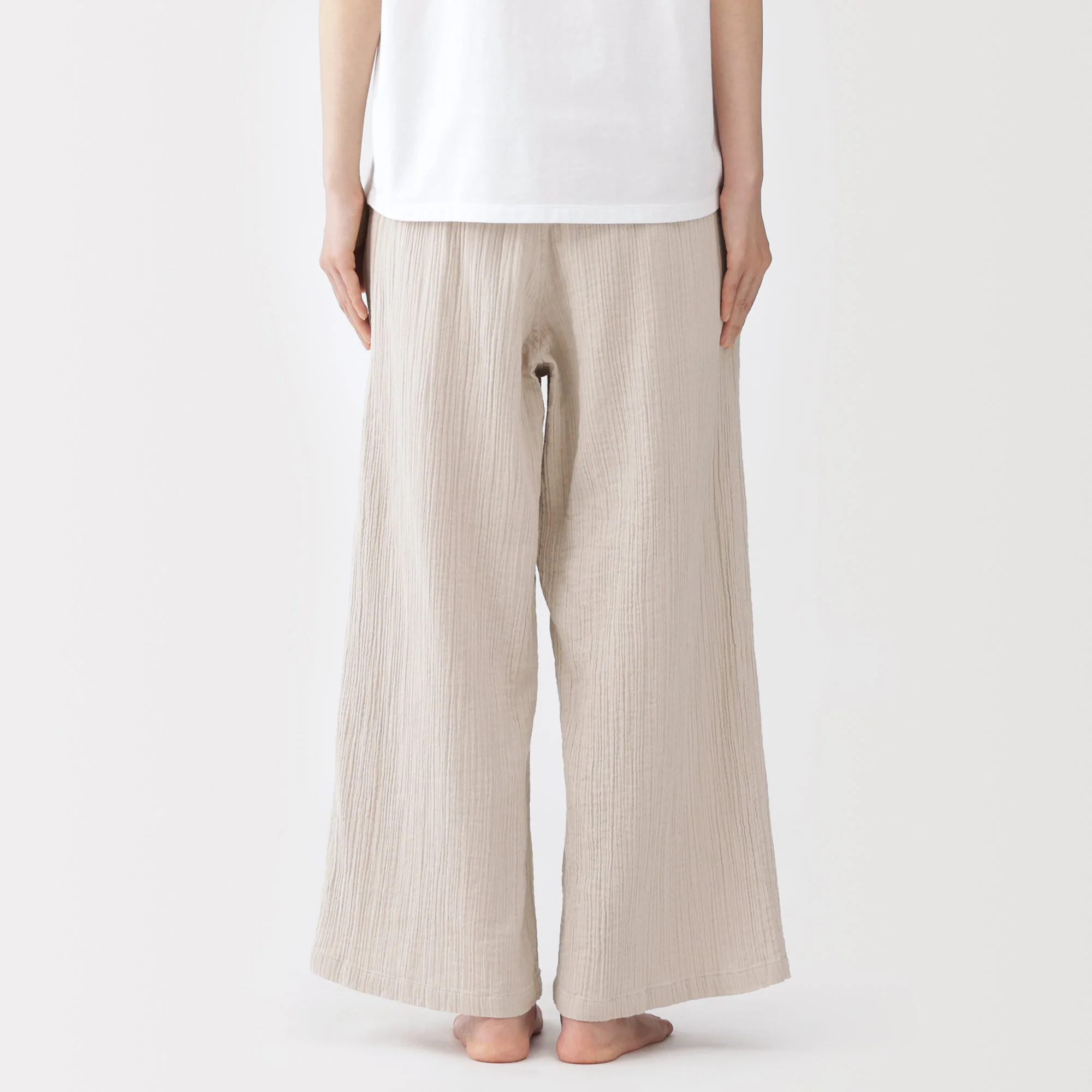 Crinkle Gauze Long Pants - Image 14
