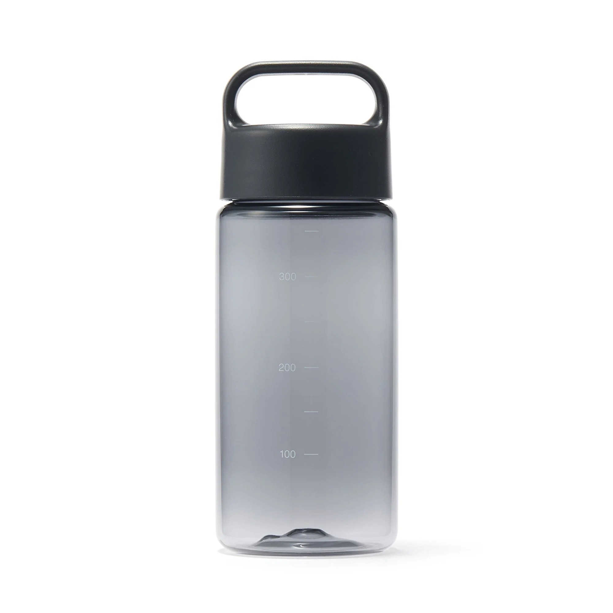 Easy-to-Carry Water Bottle With Scale - Black (11.8 fl oz)