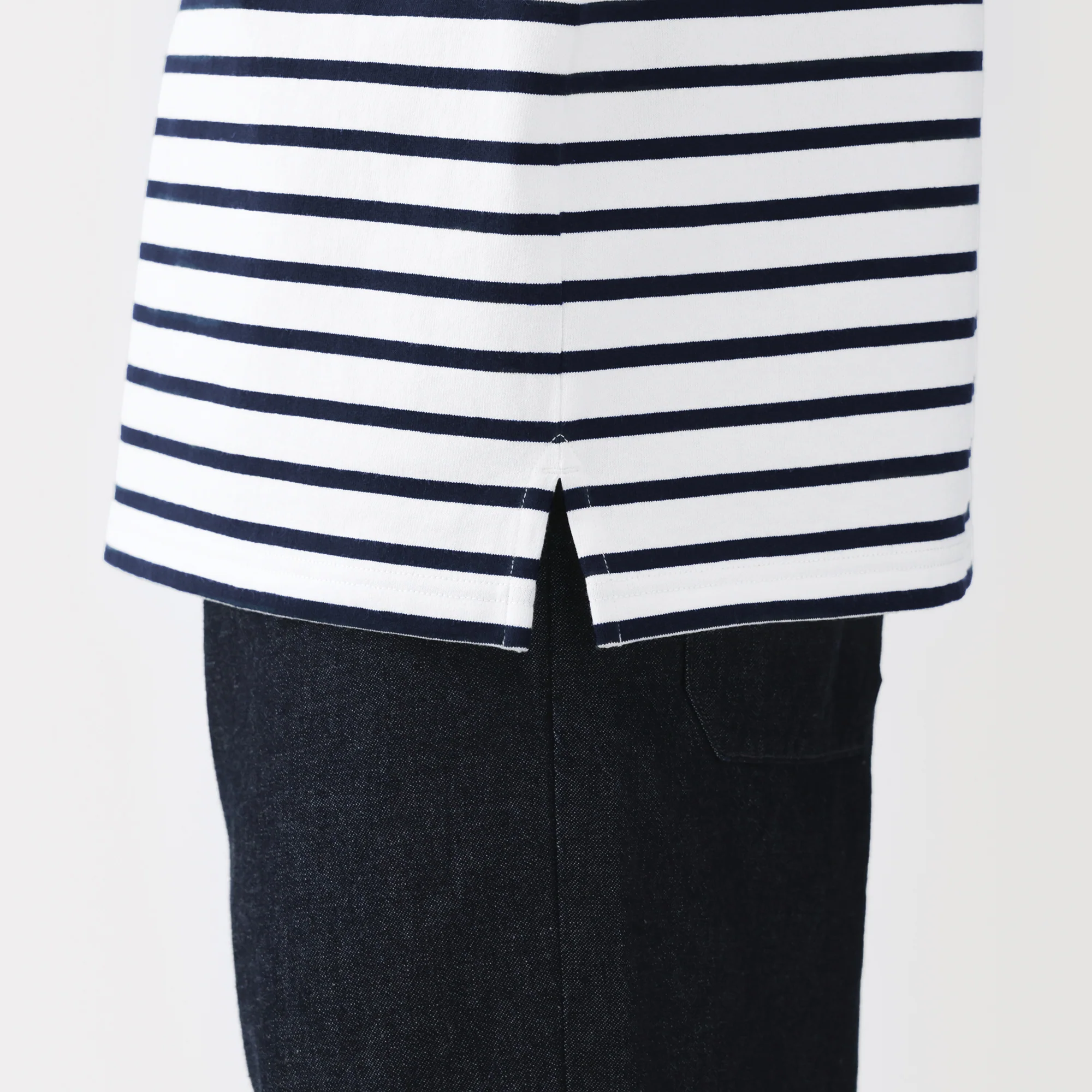 Heavyweight Cotton Boatneck T-Shirt - Image 17