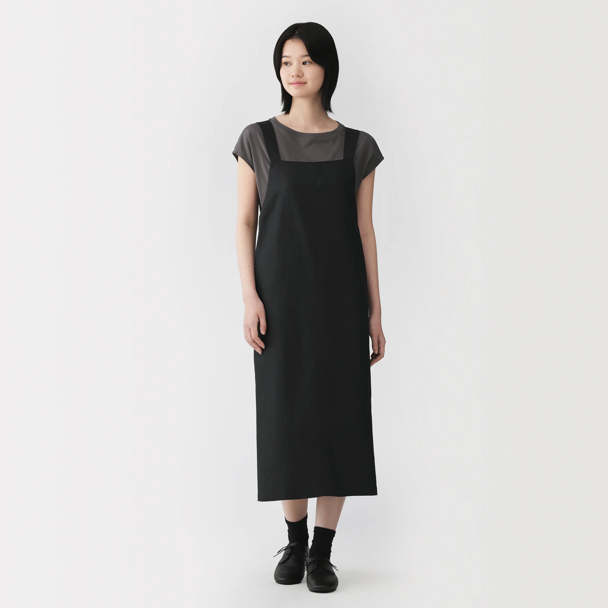 Hemp Blend Twill Jumper Skirt