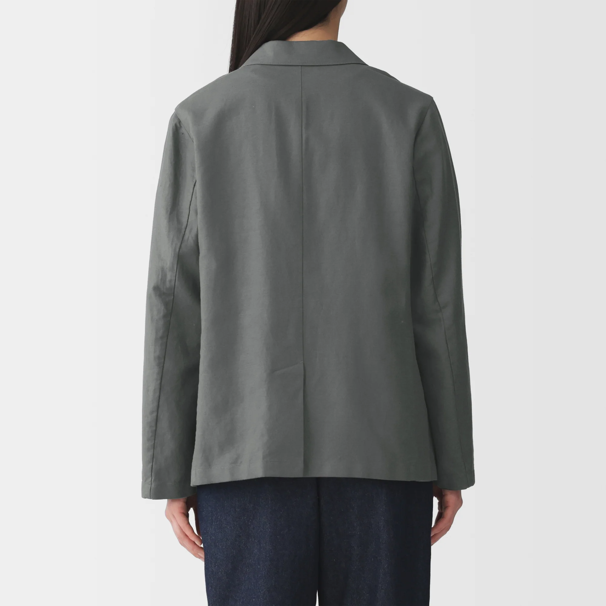 Hemp Blend Twill Tailored Jacket - Image 22