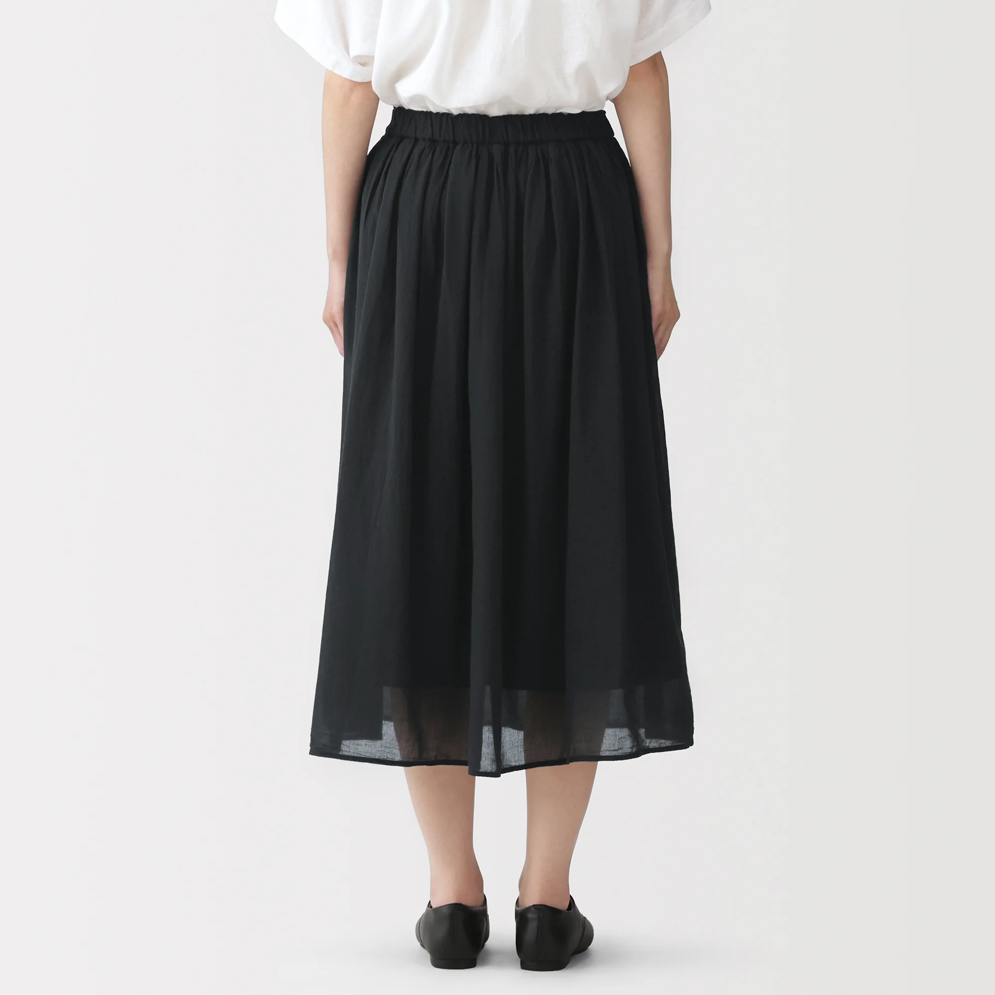High-Twist Cotton Gathered Skirt - Image 26