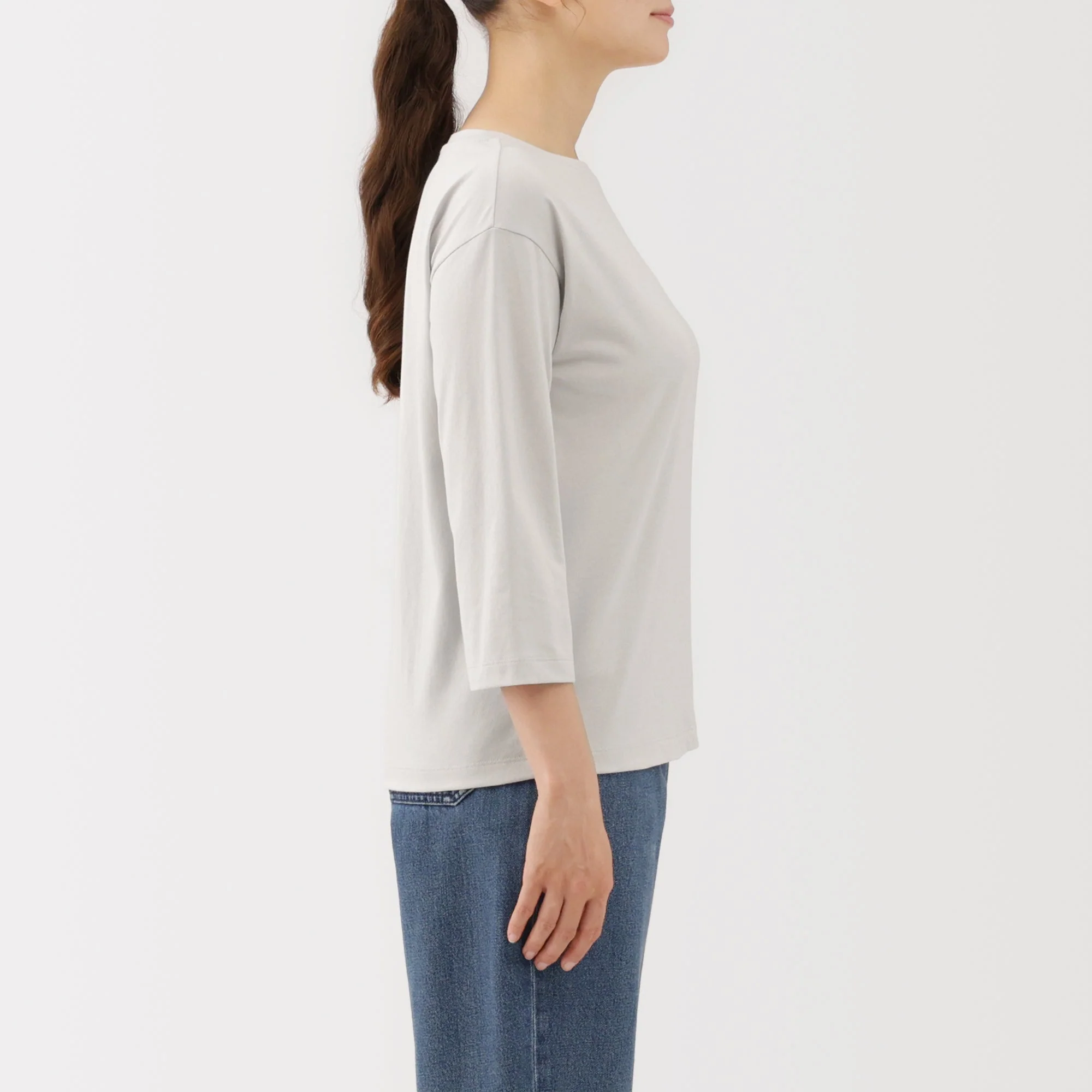 Jersey Boat Neck T-Shirt - Image 45