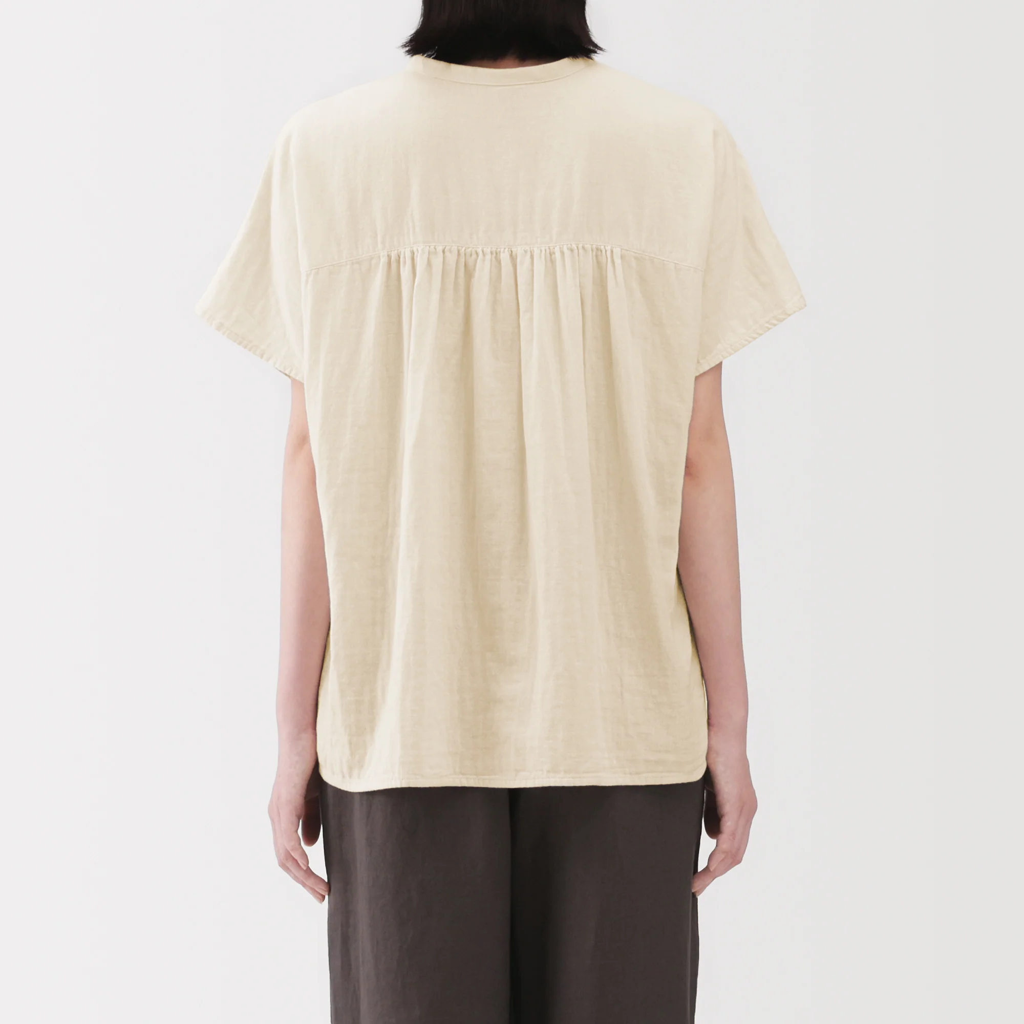 Kapok Blend Double Gauze Blouse - Image 22