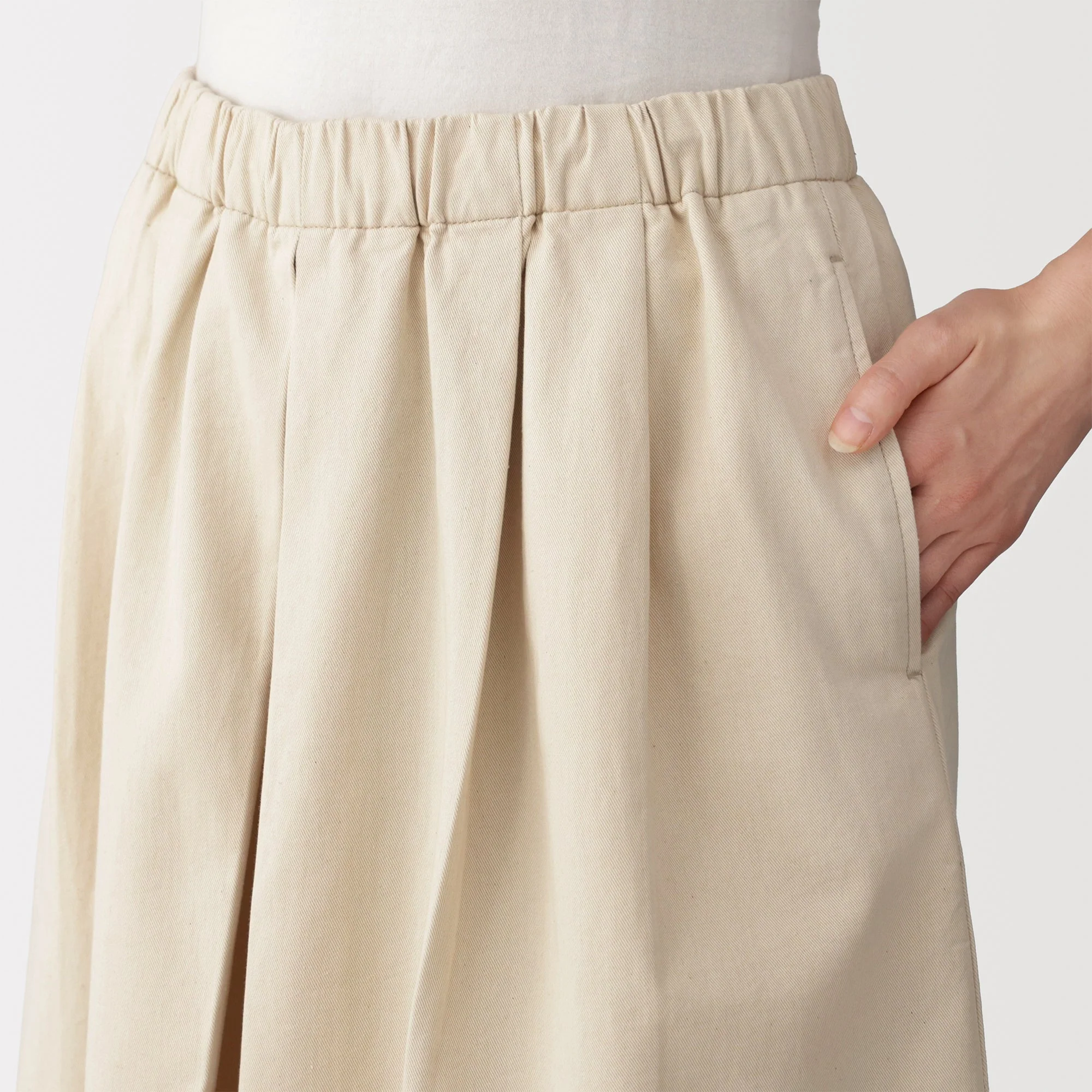 Kapok Blend Twill Skirt Pants - Image 7