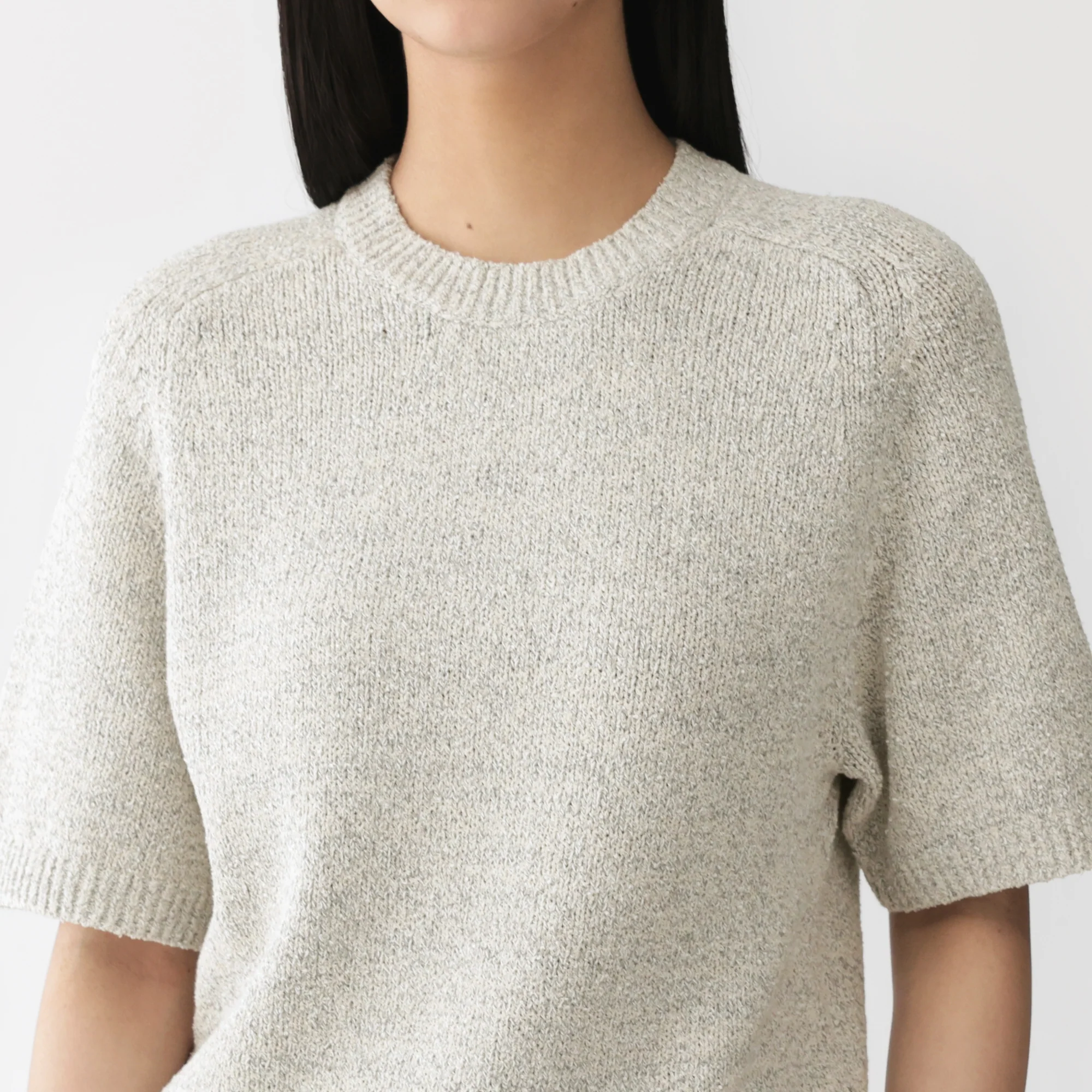 Labo Cotton Blend Loop Yarn Sweater - Image 7