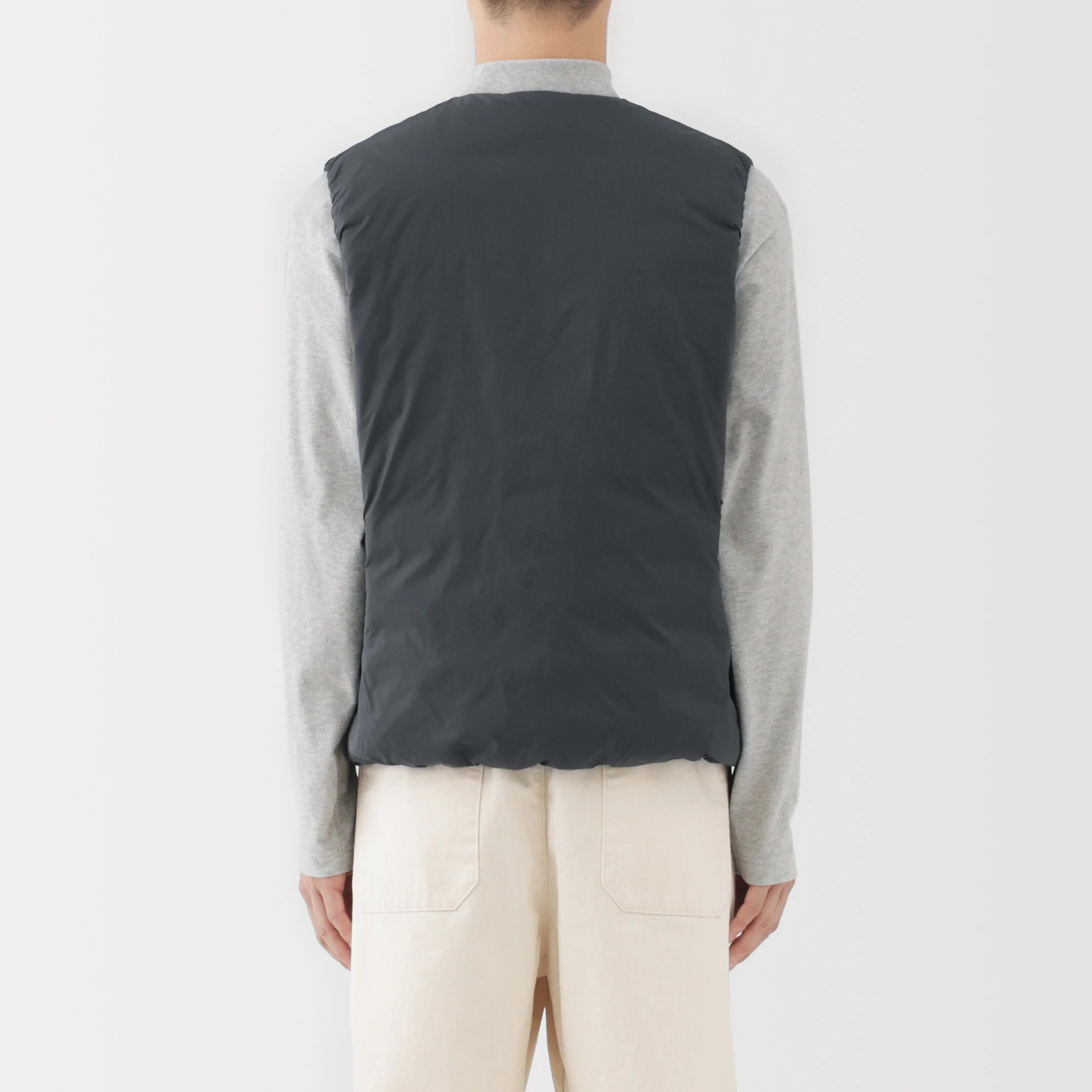 Lightweight Down Collarless Vest - Image 17