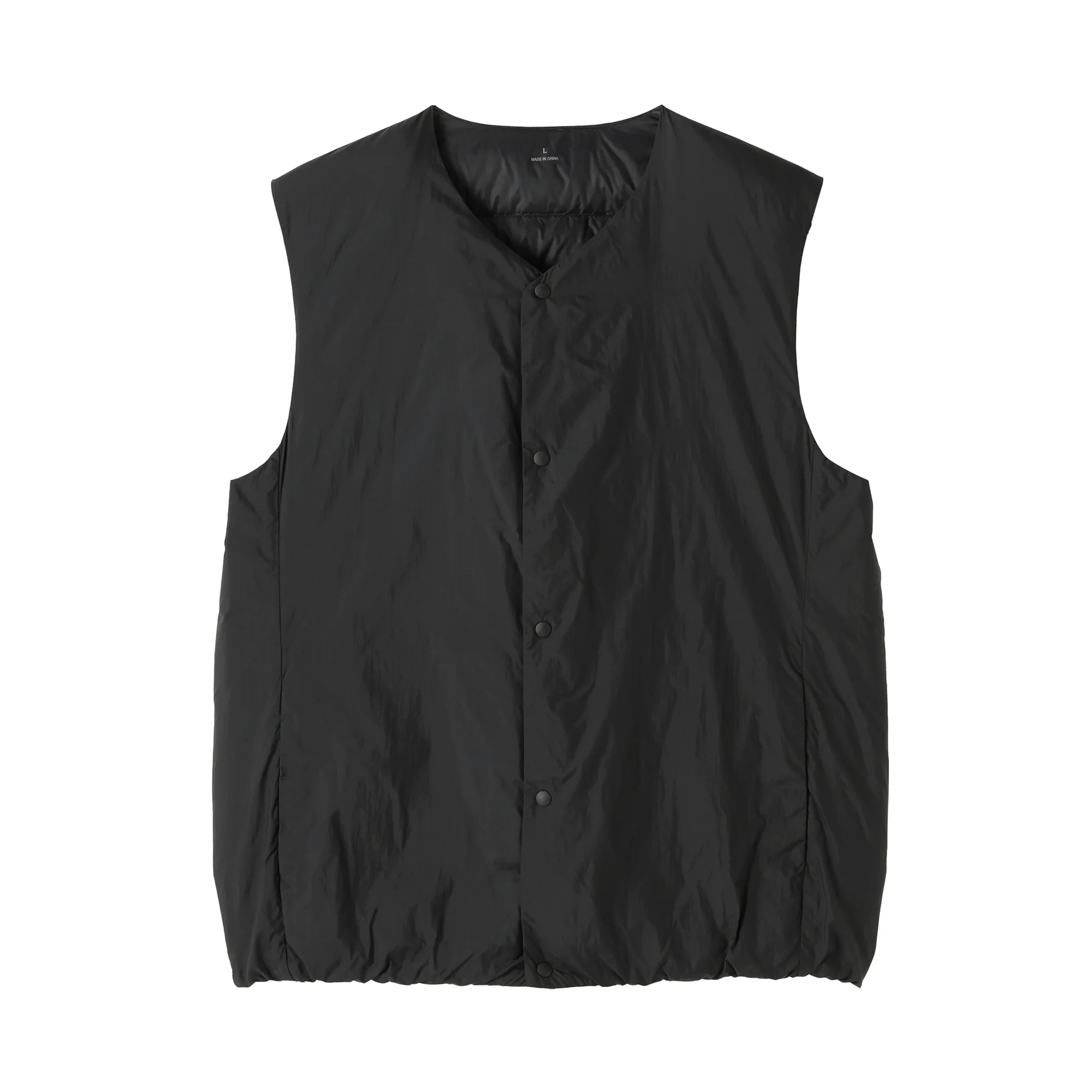 Lightweight Down Collarless Vest - Image 2