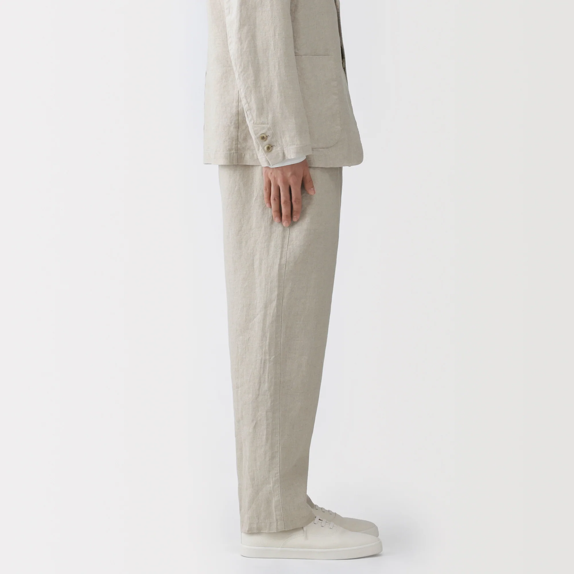 Linen Tapered Pants - Image 23