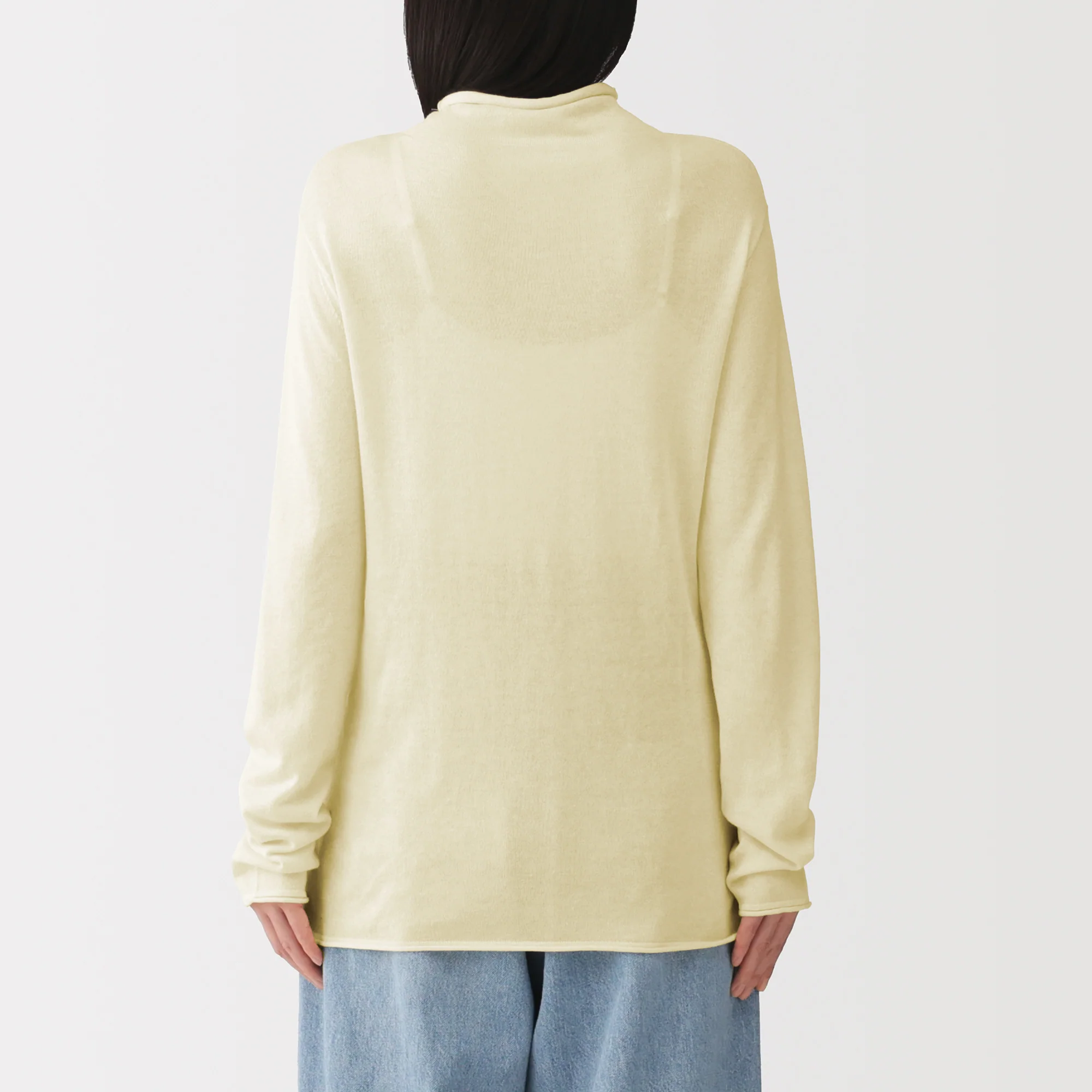 Lyocell Blend Mockneck Sweater - Image 6