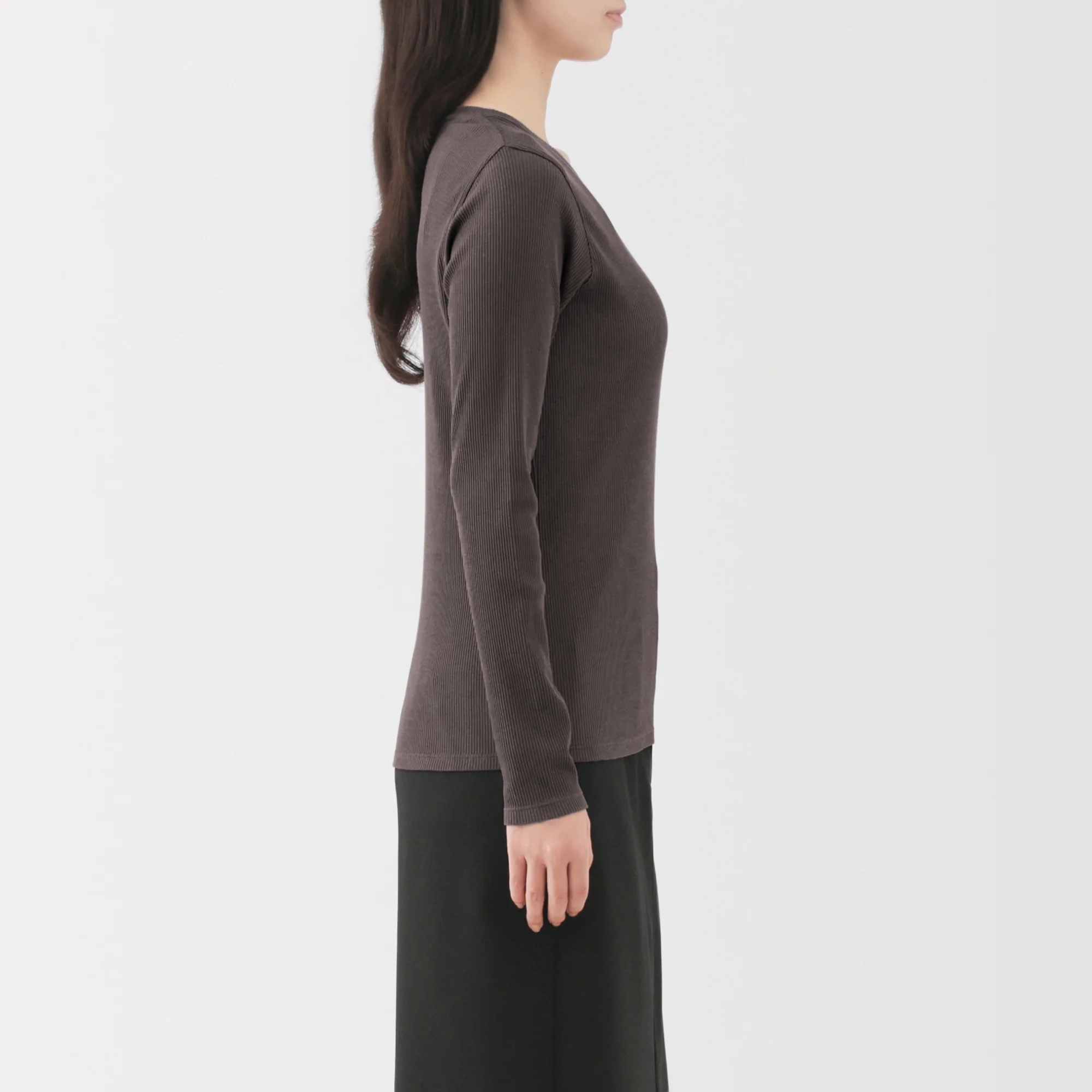 Lyocell Blend Rib T-Shirt - Image 29