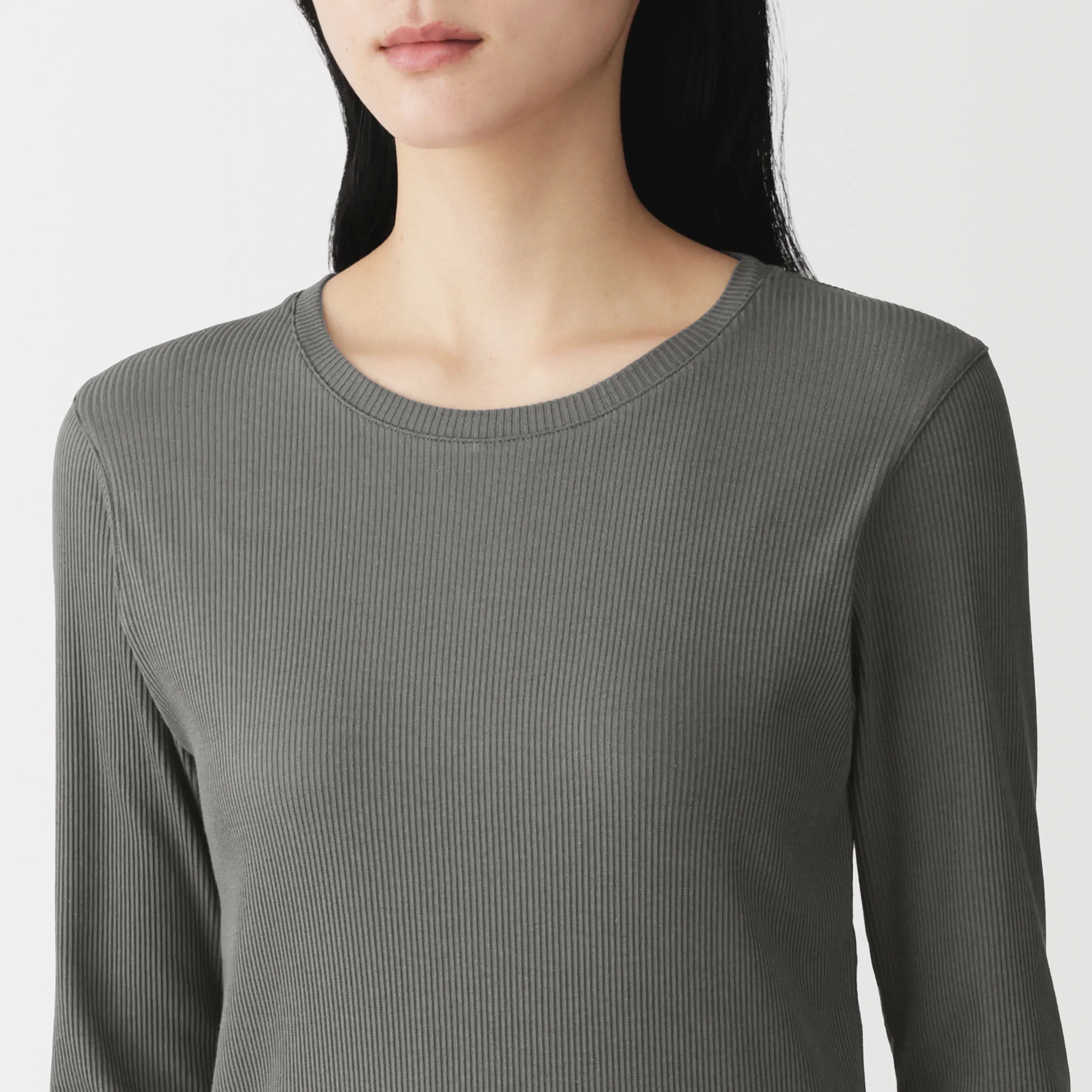Lyocell Blend Rib T-Shirt - Image 39