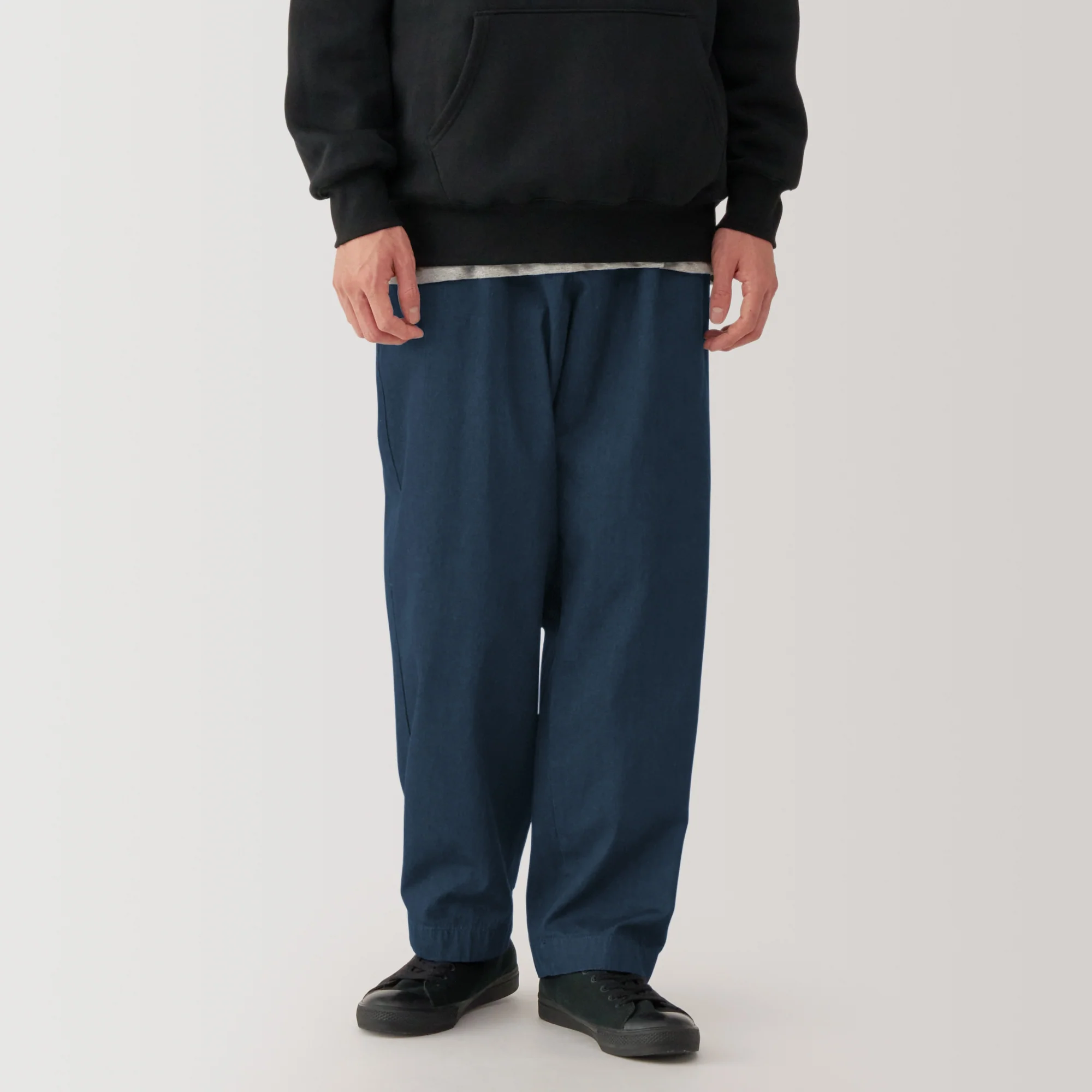 Men's Indigo Darted Wide Pants (L29")