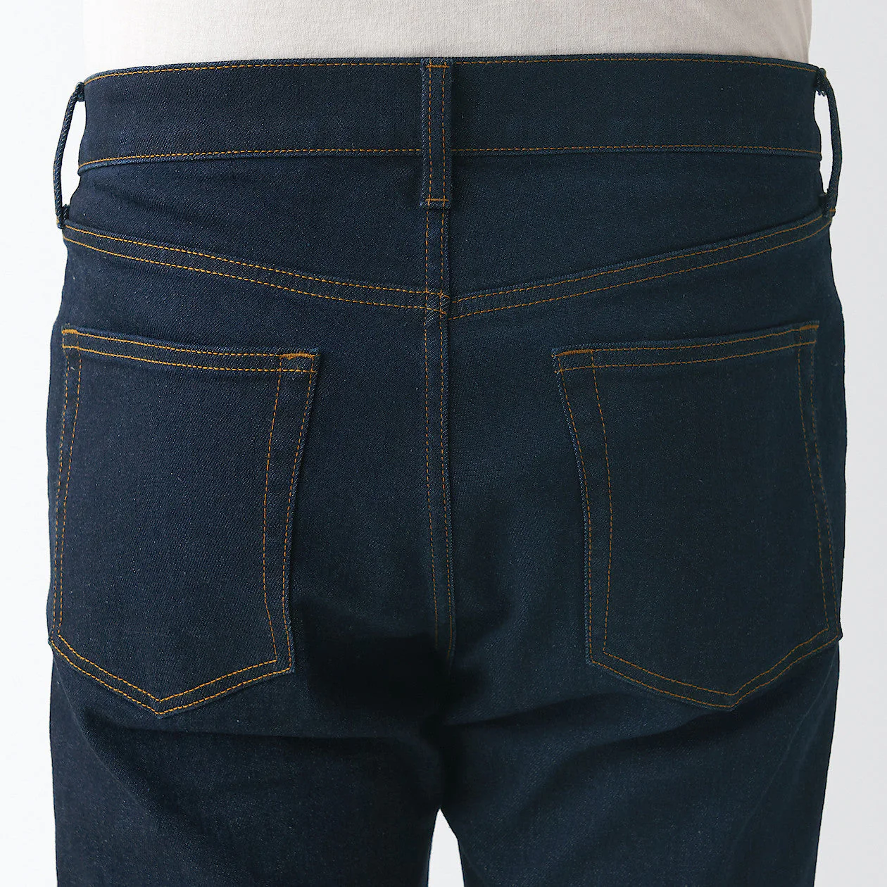 Men's Stretch Denim Slim Pants Dark Navy (L32") - Image 9