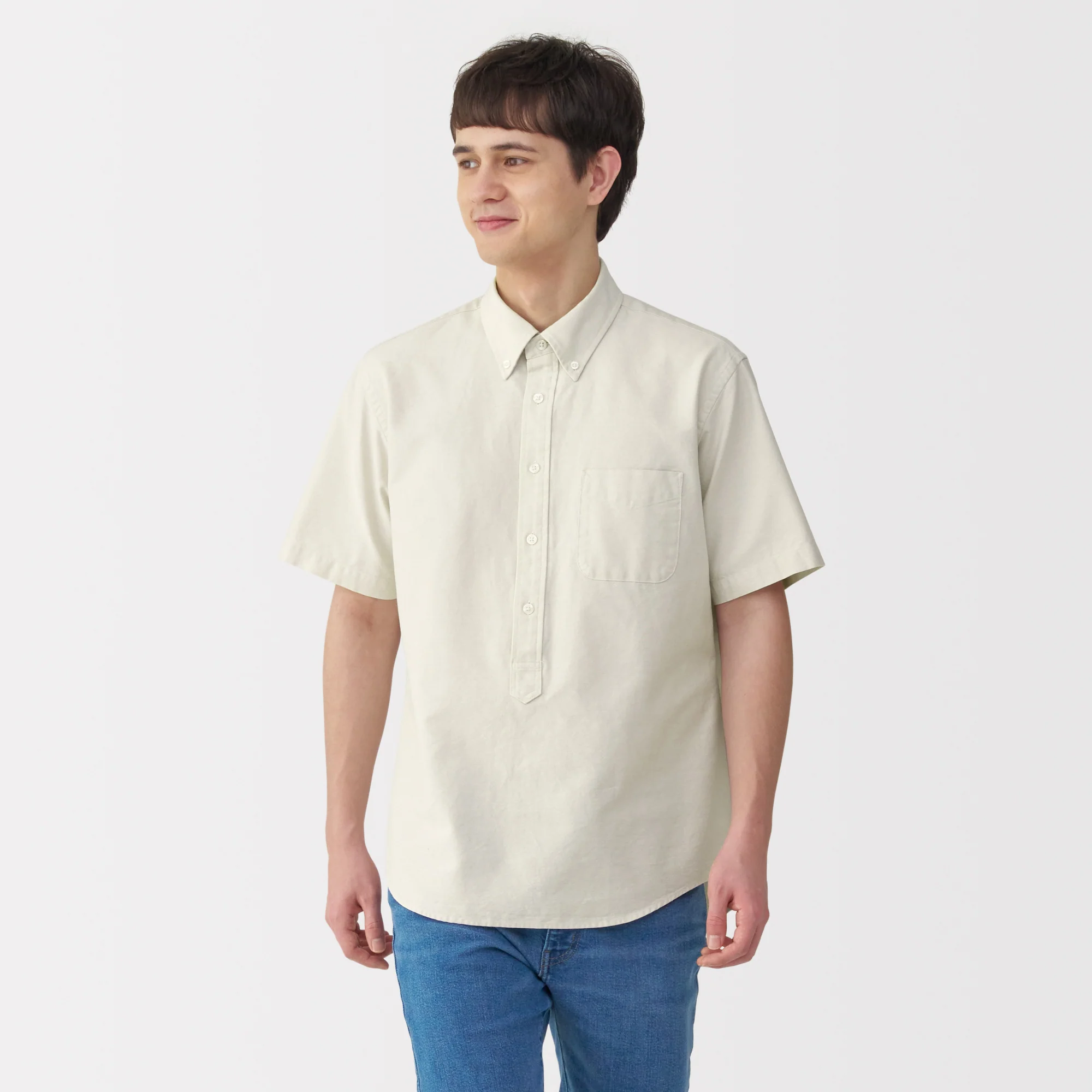 Men's Washed Oxford Pullover Shirt