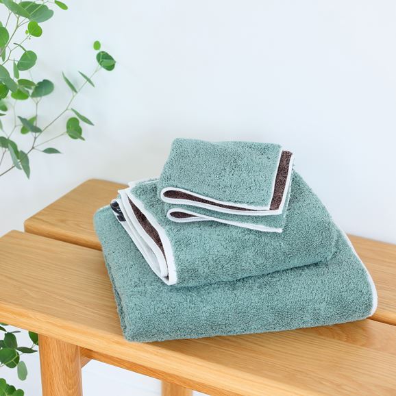 MUJI IDÉE Repos Mini Bath Towel - Sage Green - Image 7