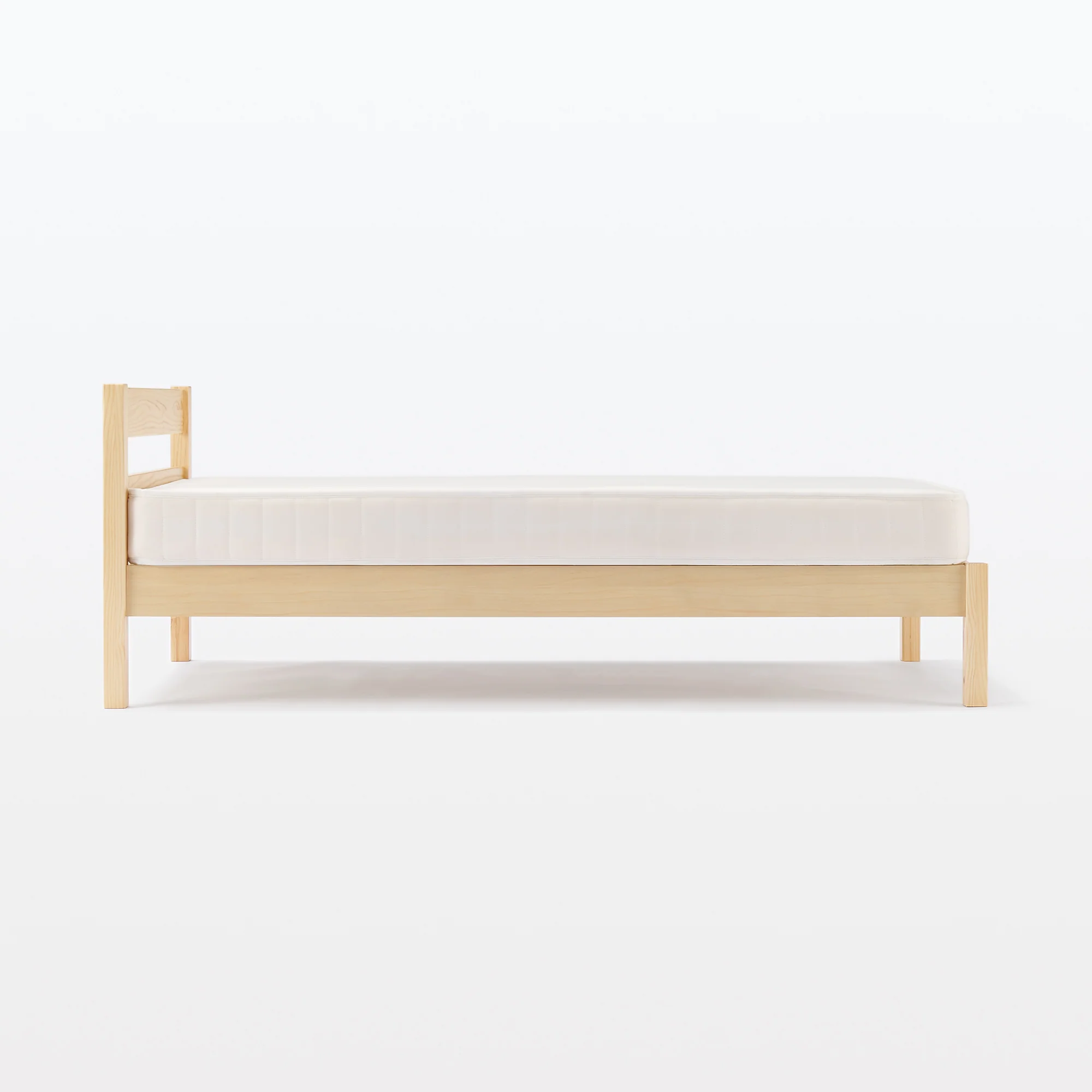 [HD] Pine Wooden Bed - Double - Image 2