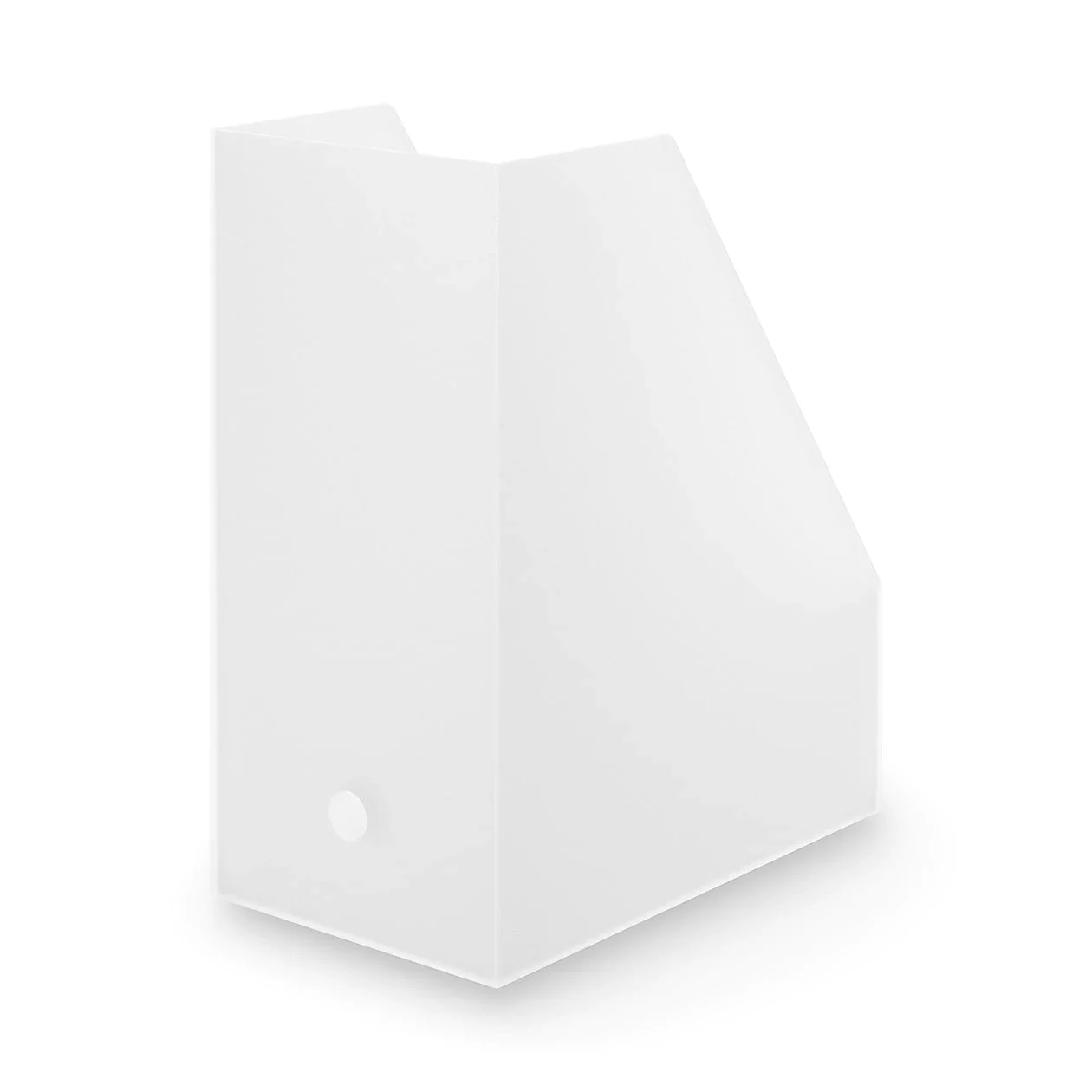 Polypropylene Magazine File Holder - Wide - Clear