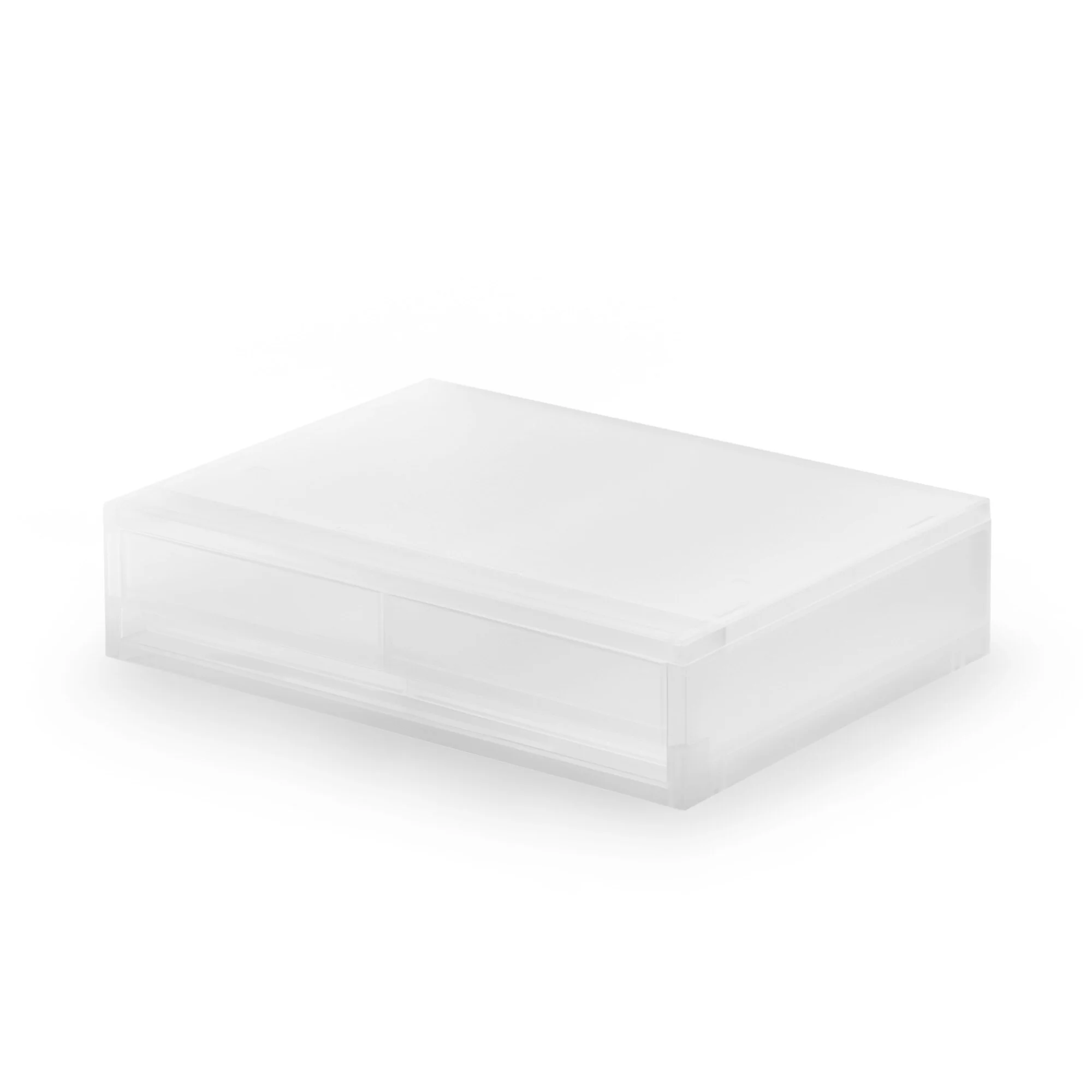 Polypropylene Case 2 Drawer - Wide Flat (W14.5 x D10.2 x H3.5”)