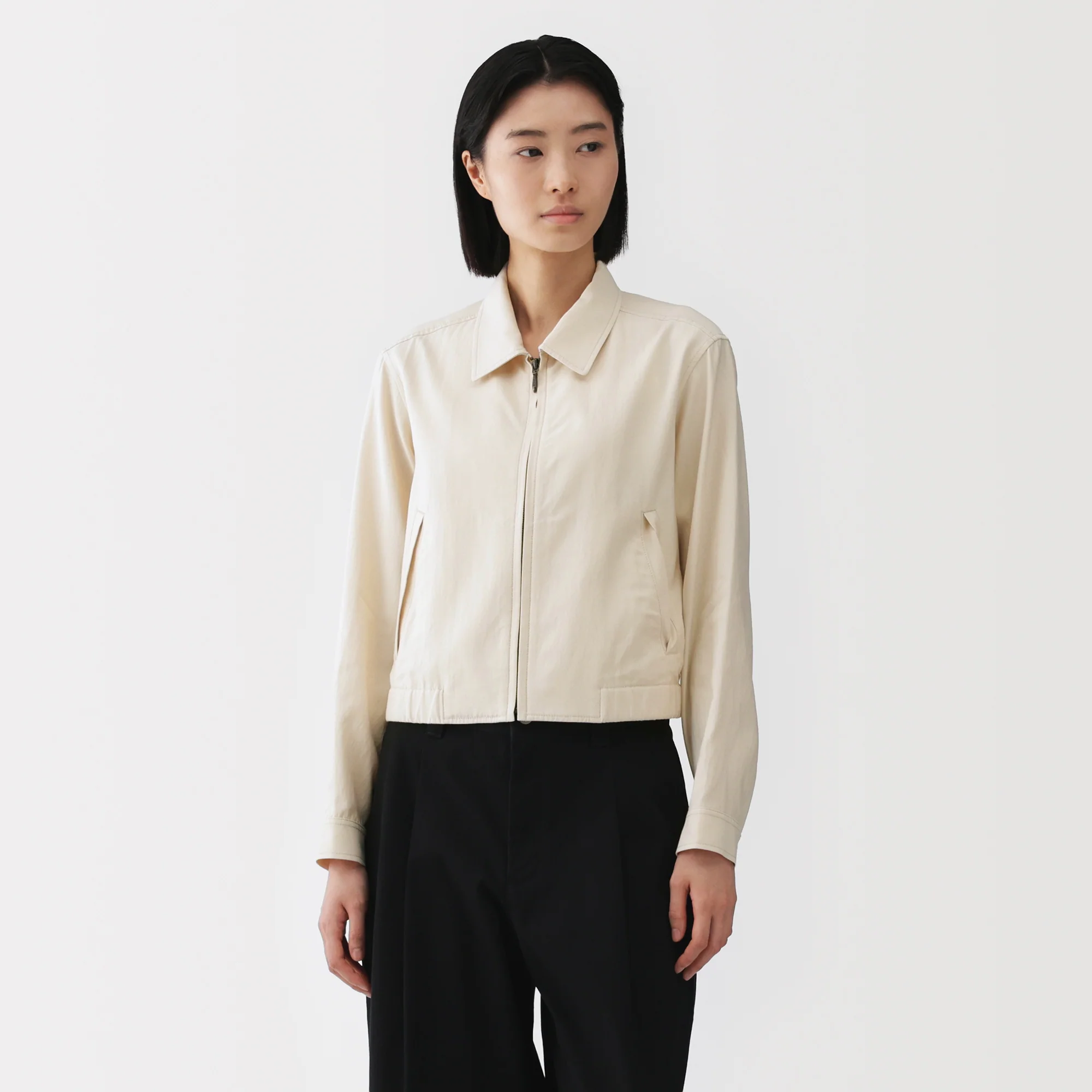 Labo Rayon Cotton Short Blouson