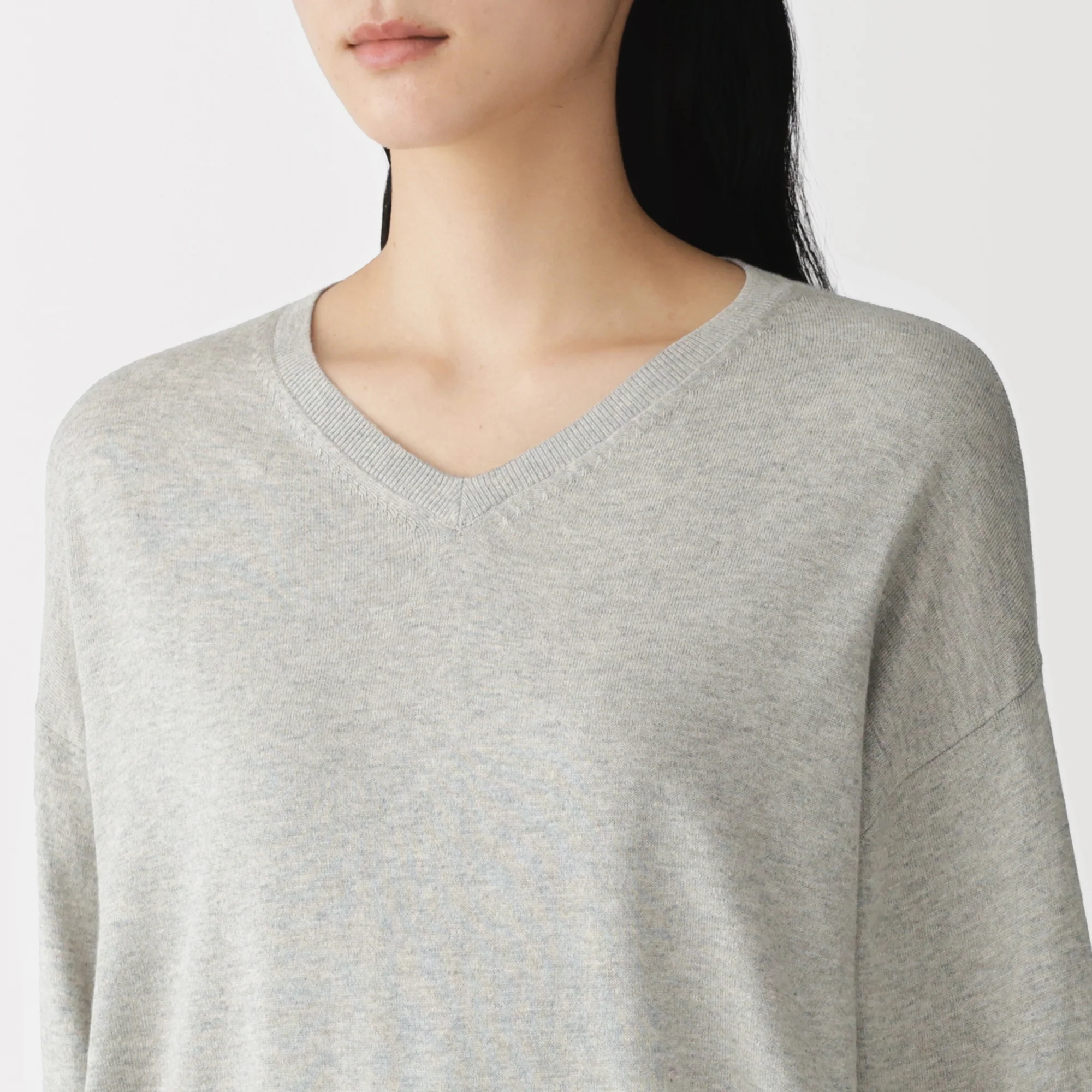 Soy Fiber Blend V-Neck Sweater - Image 28