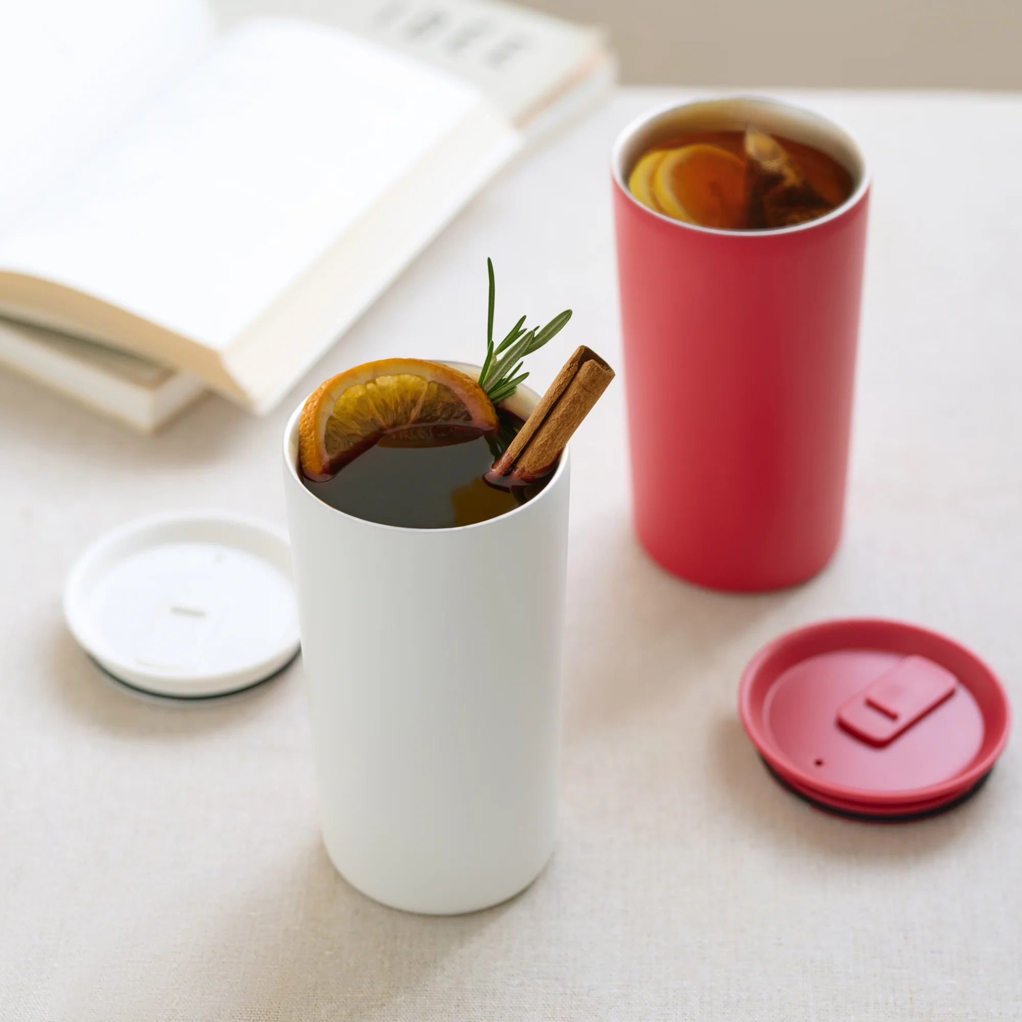 Stainless Steel Tumbler - White (15.2 fl oz) - Image 21