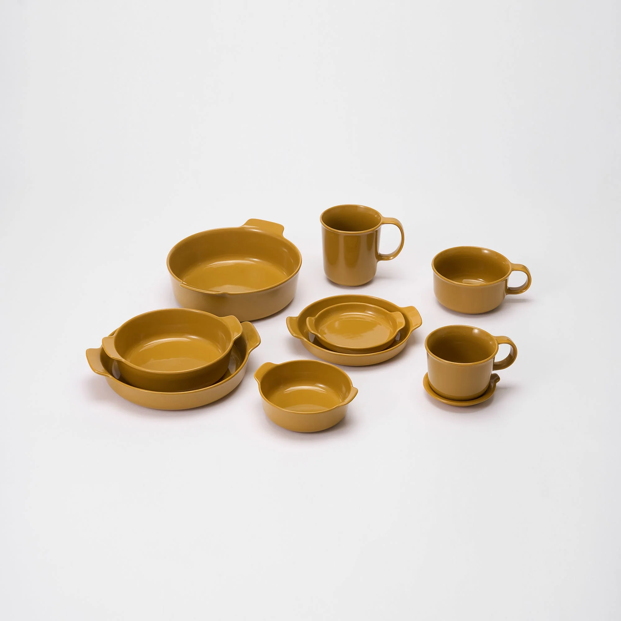 Stoneware Bowl (Dia. 8.2") - Mustard Yellow - Image 7