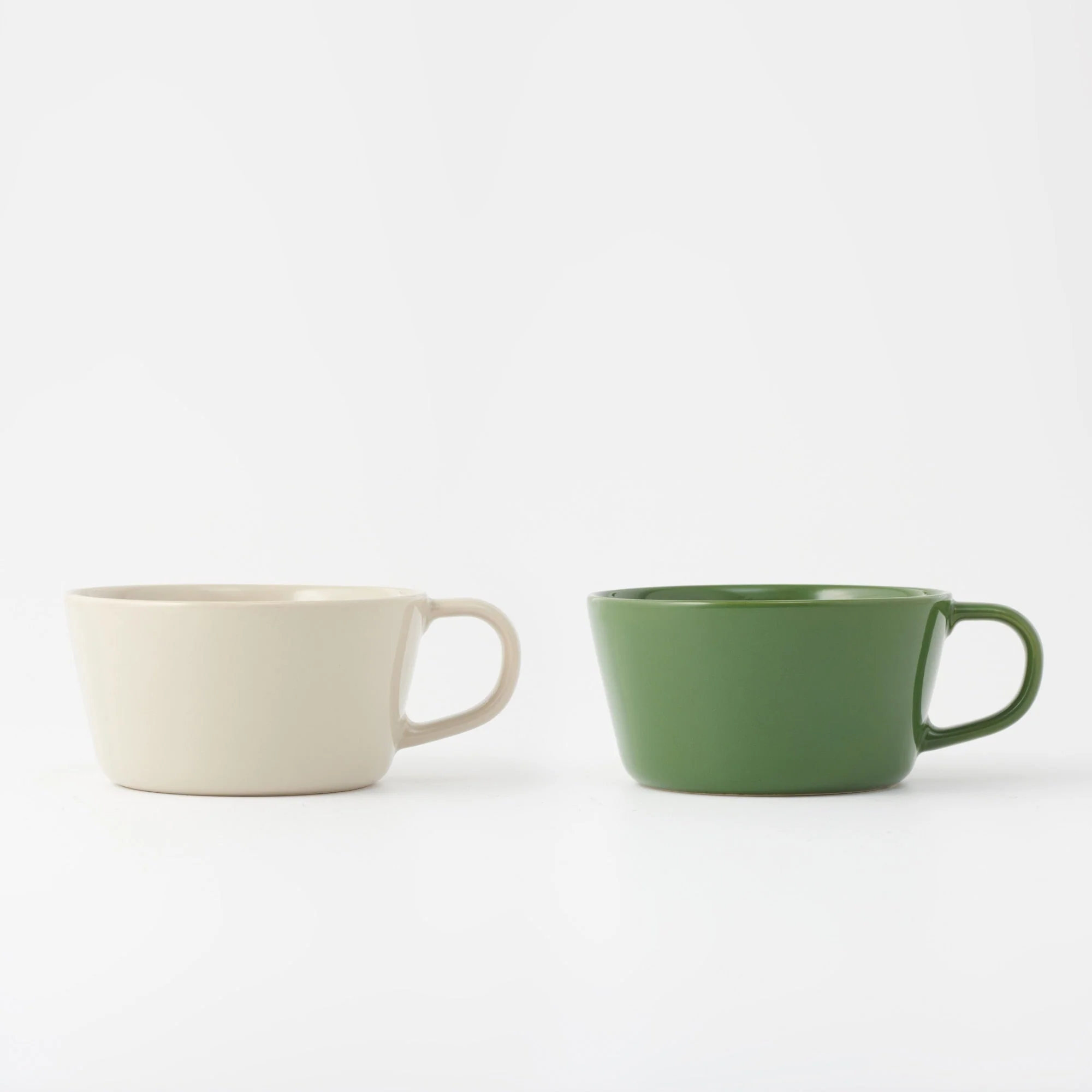 Stoneware Cereal Mug Cup - Green - Image 4