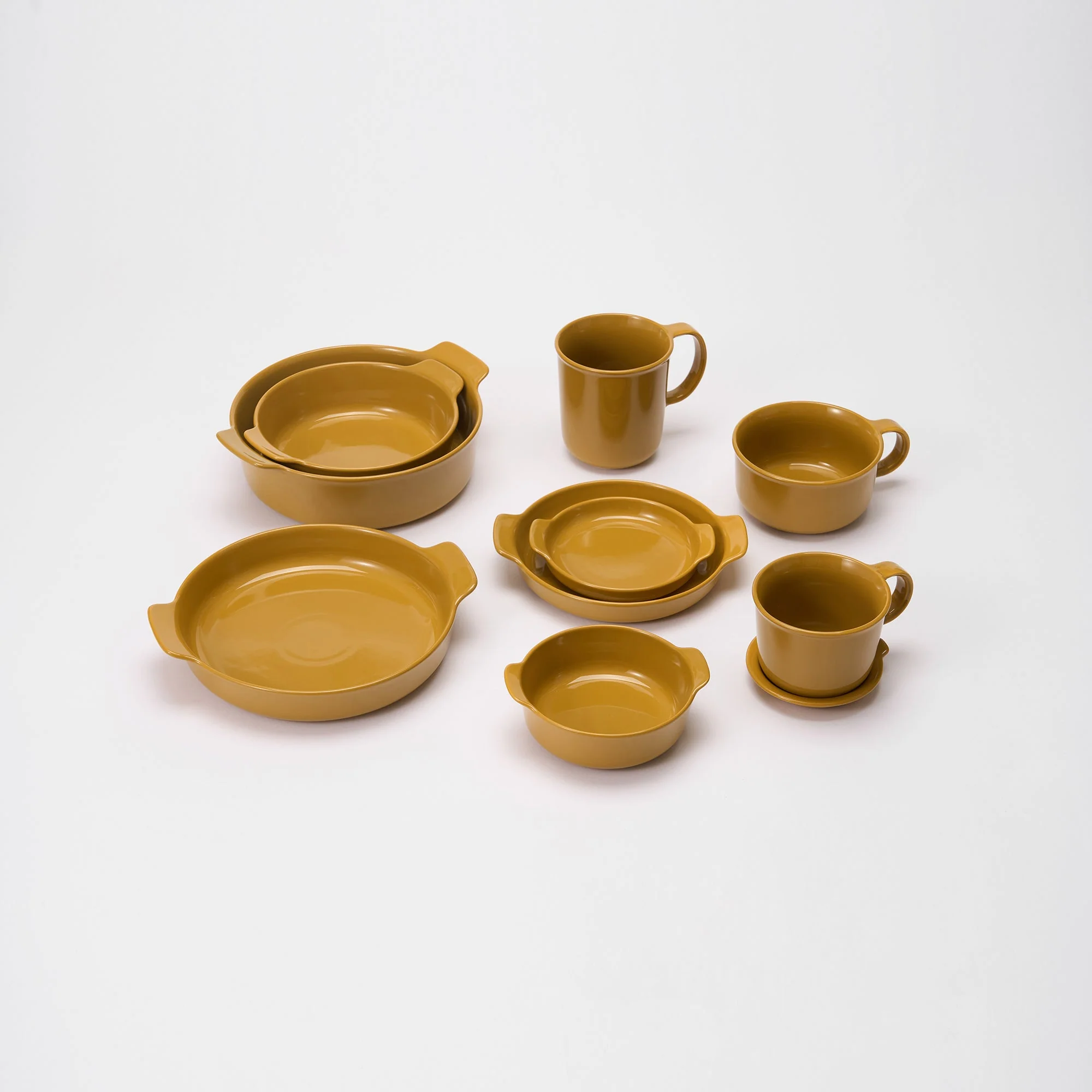Stoneware Plate (Dia. 8.3") - Mustard Yellow - Image 8