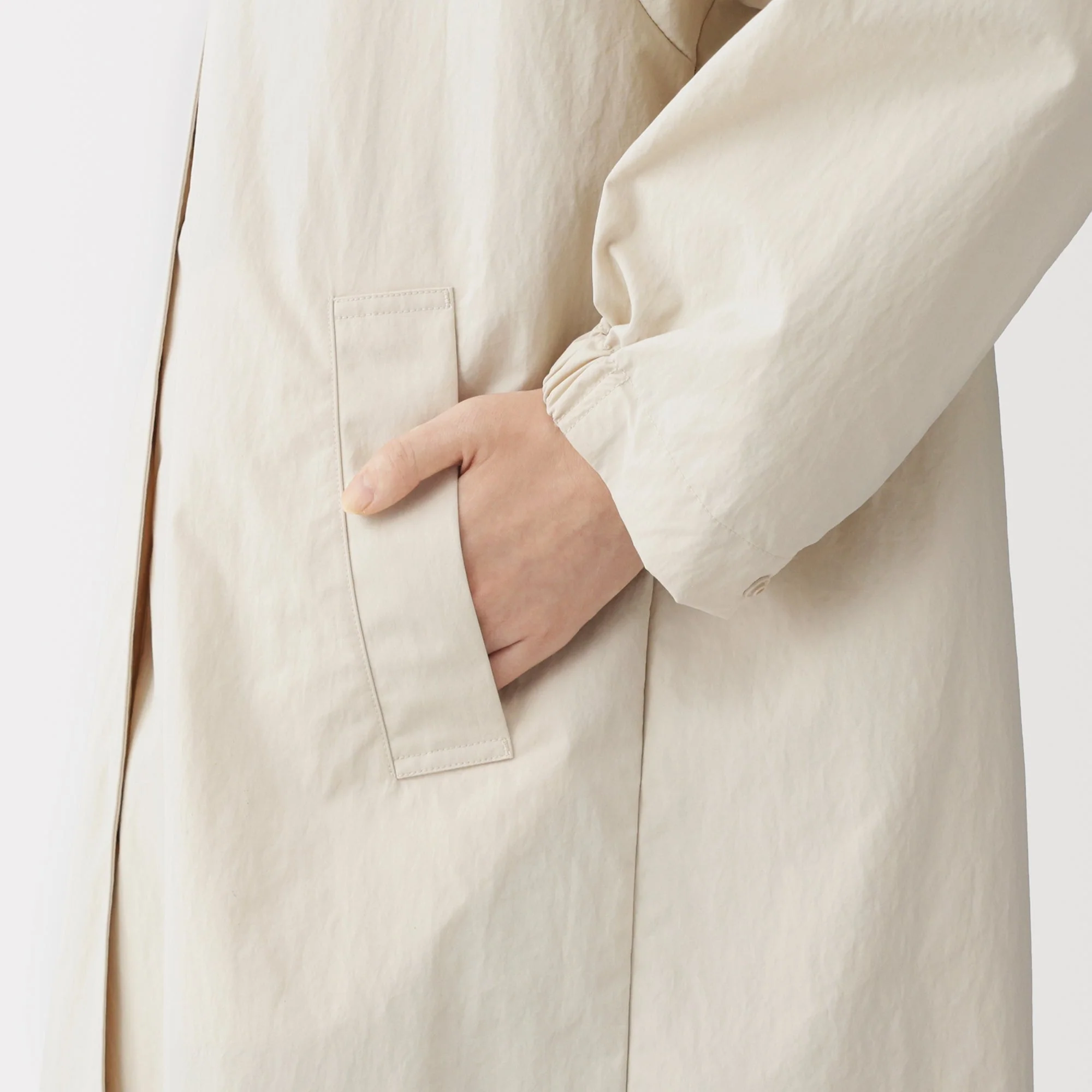 Water Repellent Hooded Long Coat - Image 28