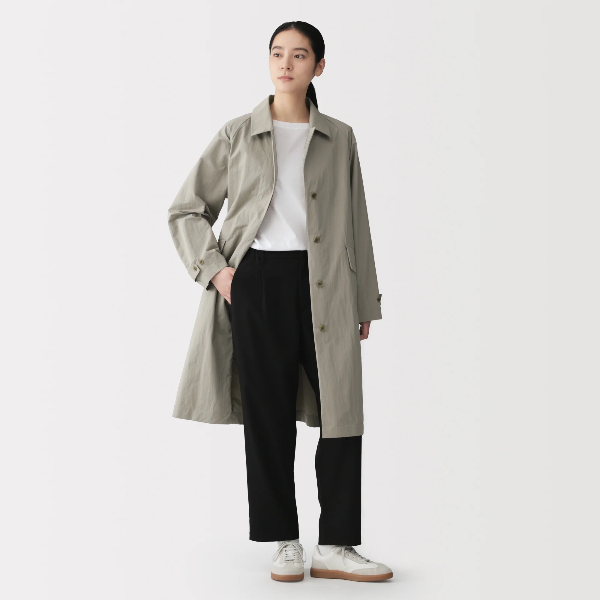 Water Repellent Long Coat - Image 4