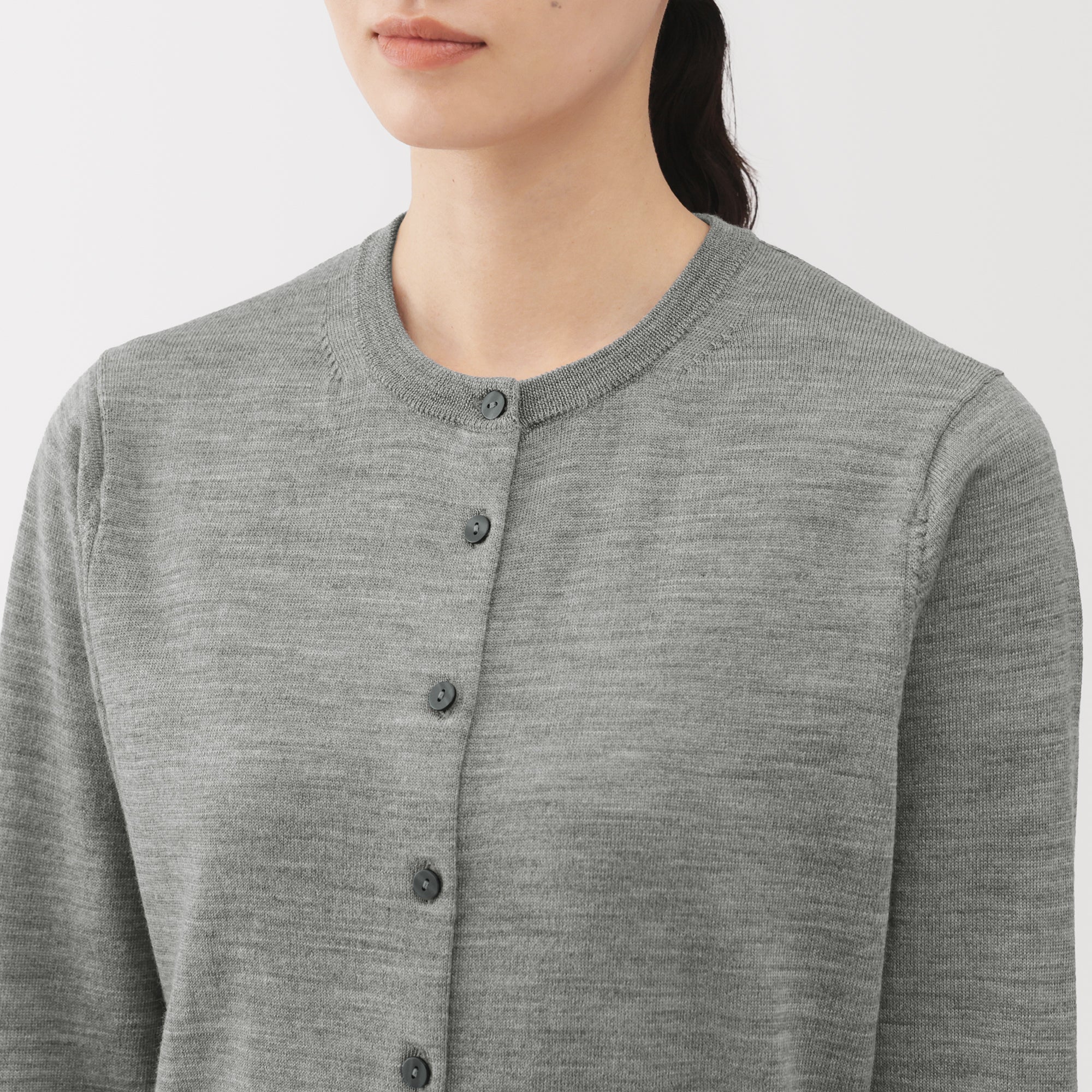 Wool Crewneck Cardigan - Image 21