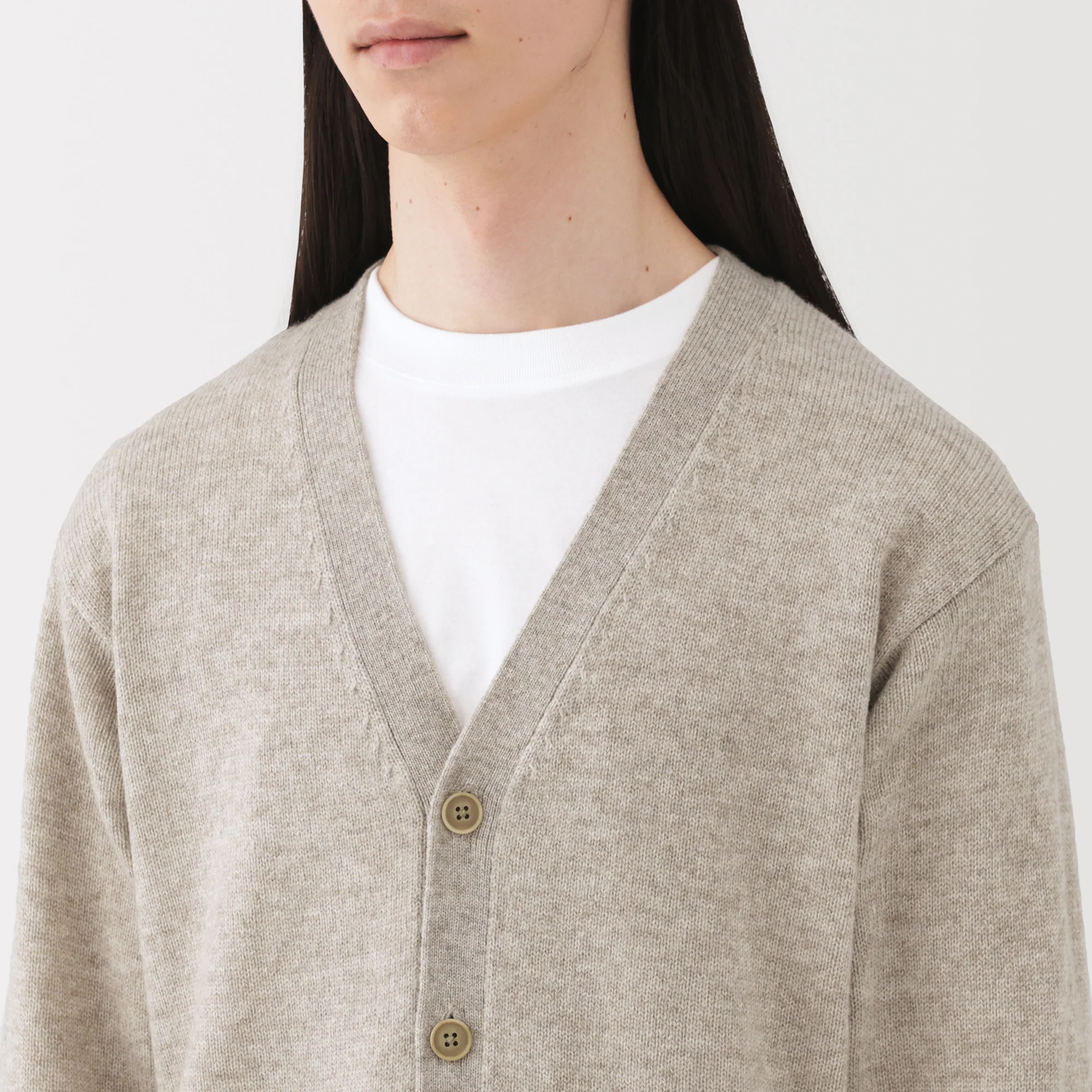 Wool V-Neck Cardigan - Image 47