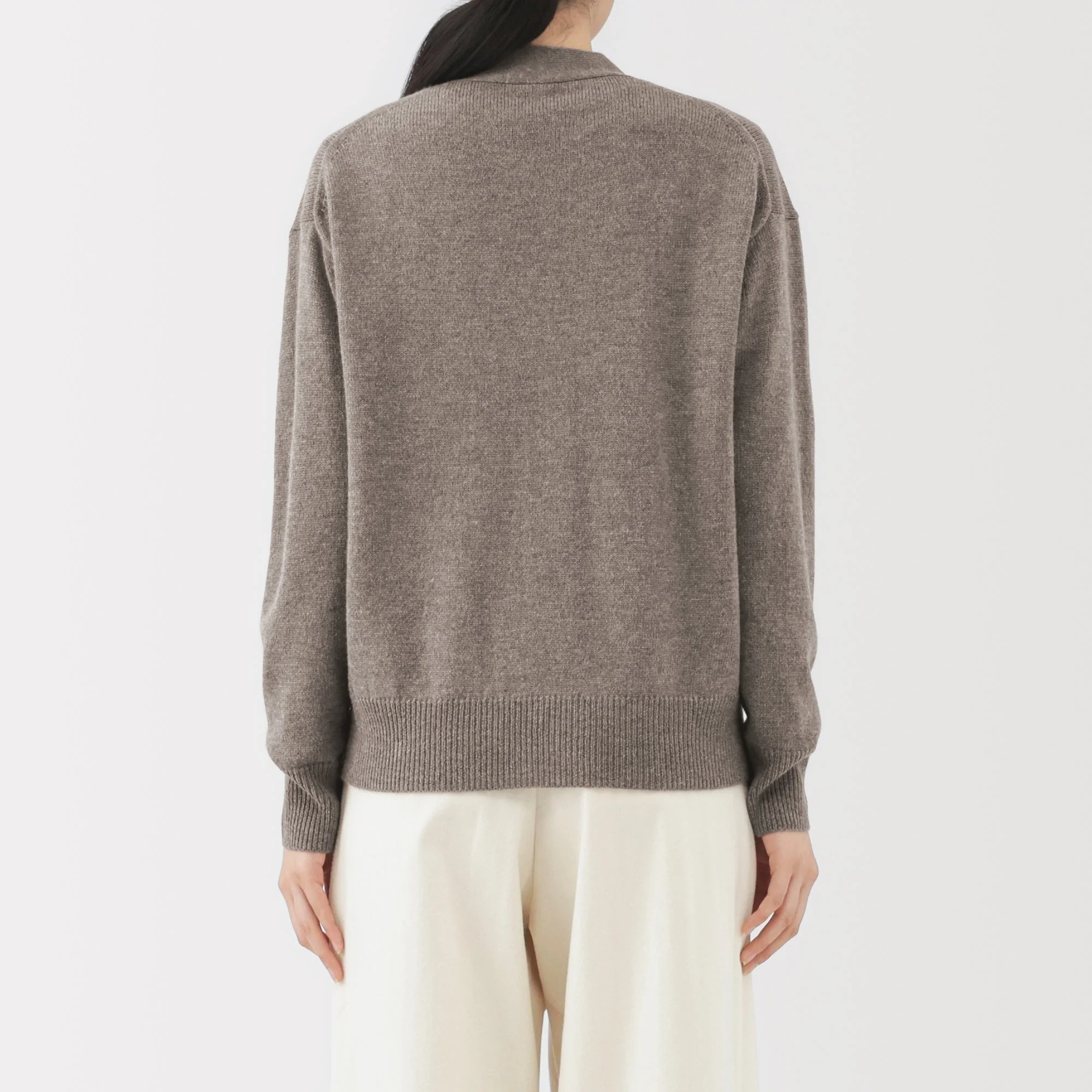 Wool V-Neck Cardigan - Image 46