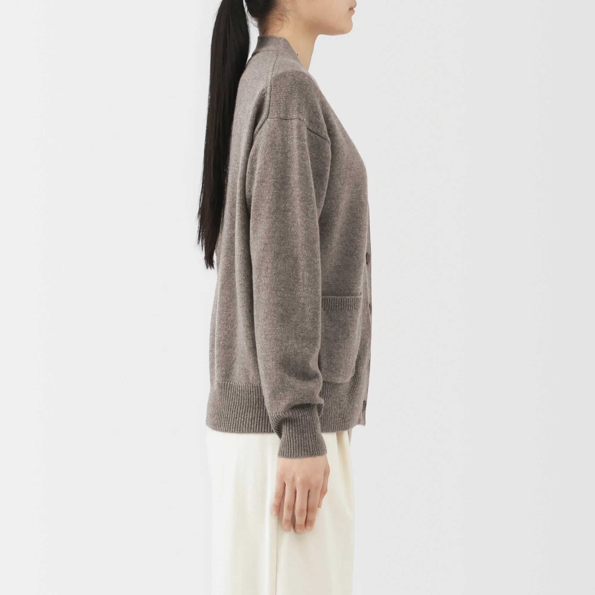 Wool V-Neck Cardigan - Image 5