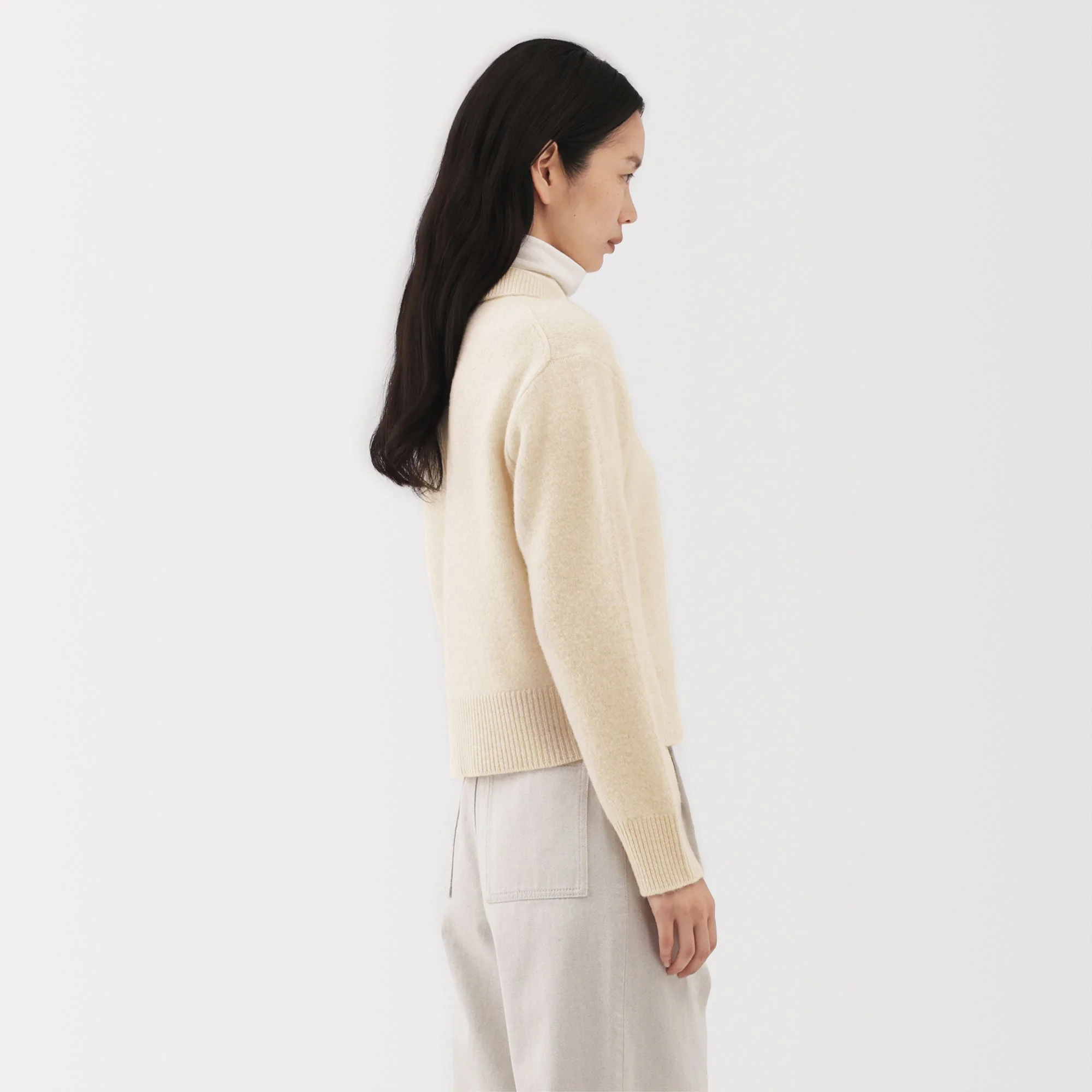 Labo Yak Wool Collared Cardigan - Image 19